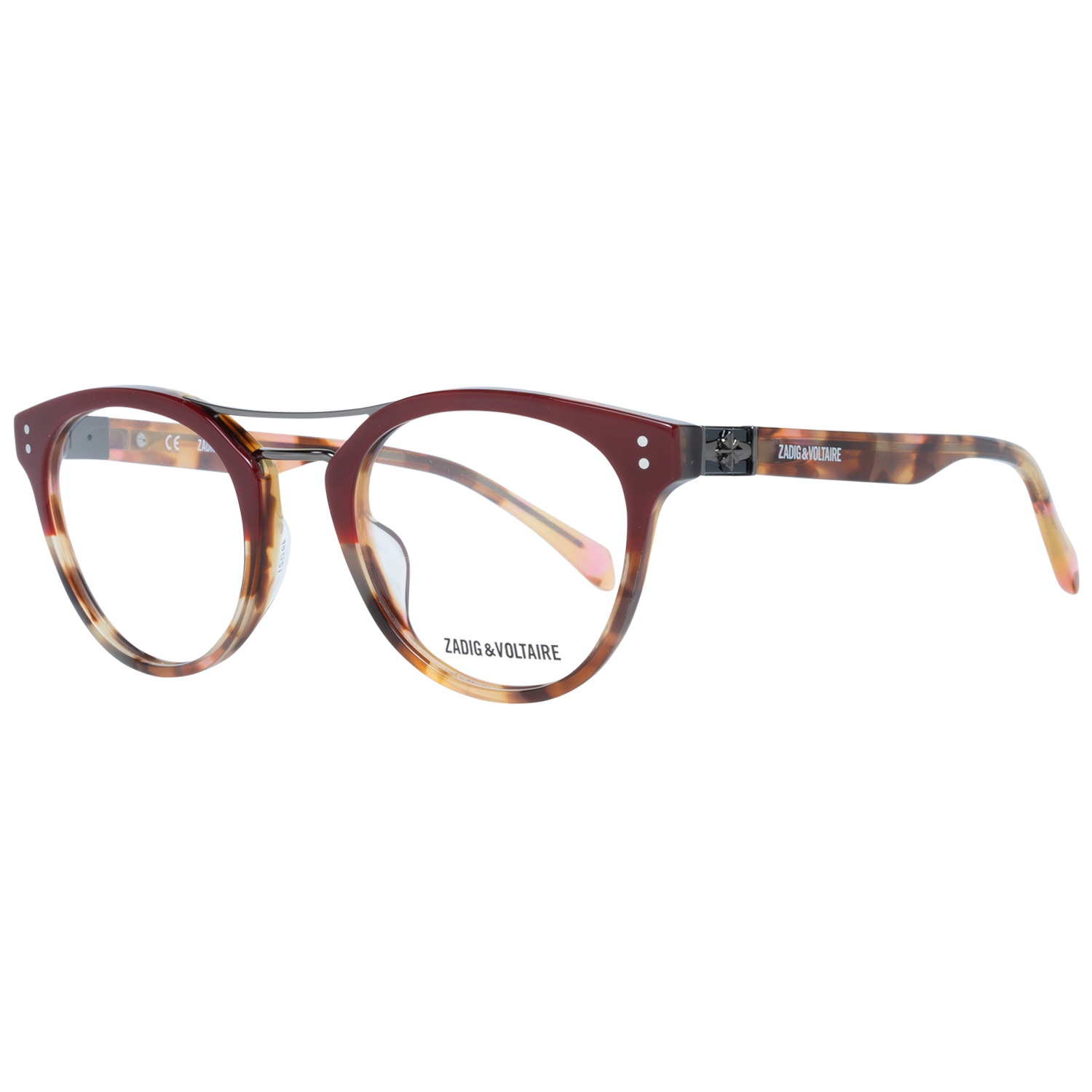 Zadig & Voltaire Oval Glasögonbåge i Röd