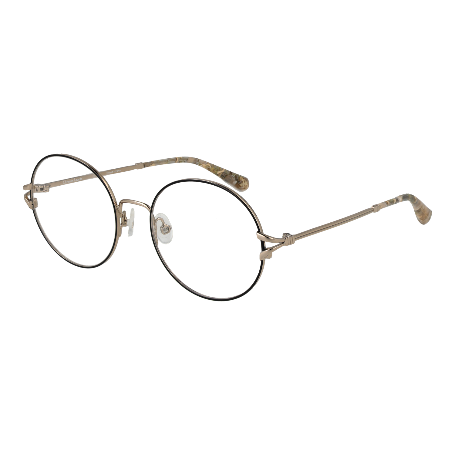 Christian Lacroix Rund Glasögonbåge i Beige
