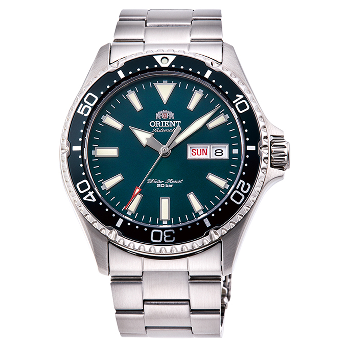 Orient RA-AA0004E19B – Automatisk Dykarklocka med Grön Tavla