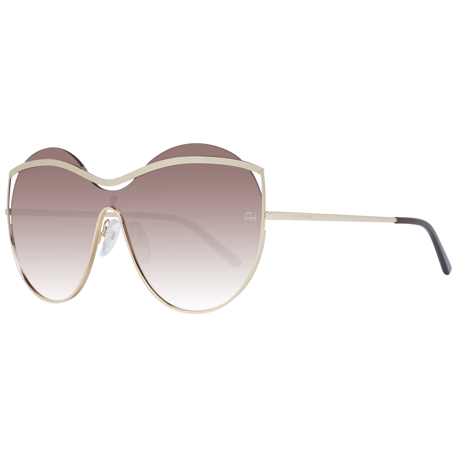 Ana Hickmann Monoglas Solglasögon i Guld