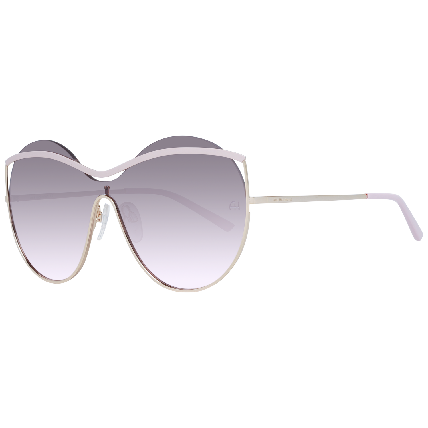 Ana Hickmann Monoglas Solglasögon i Ros