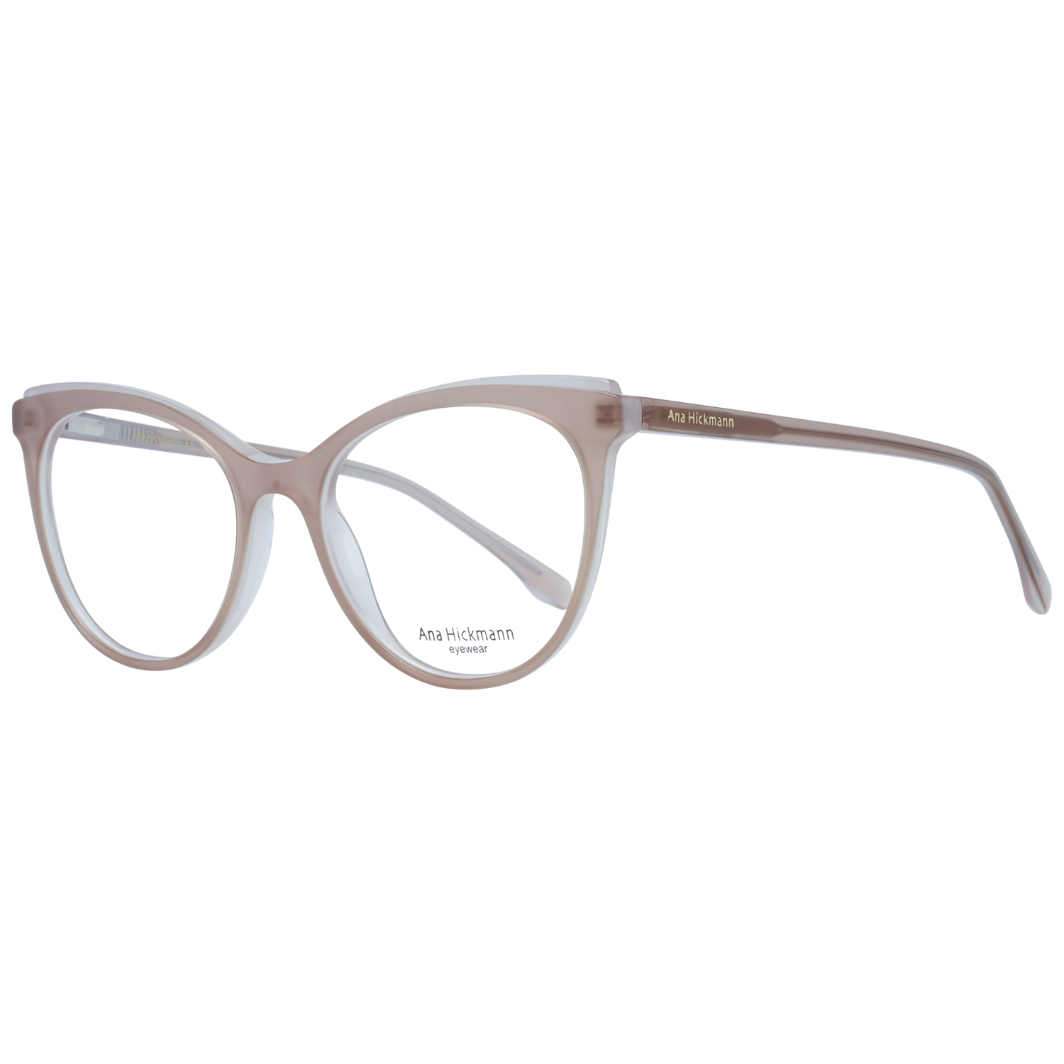 Ana Hickmann Fjärilsform Glasögonbåge i Beige