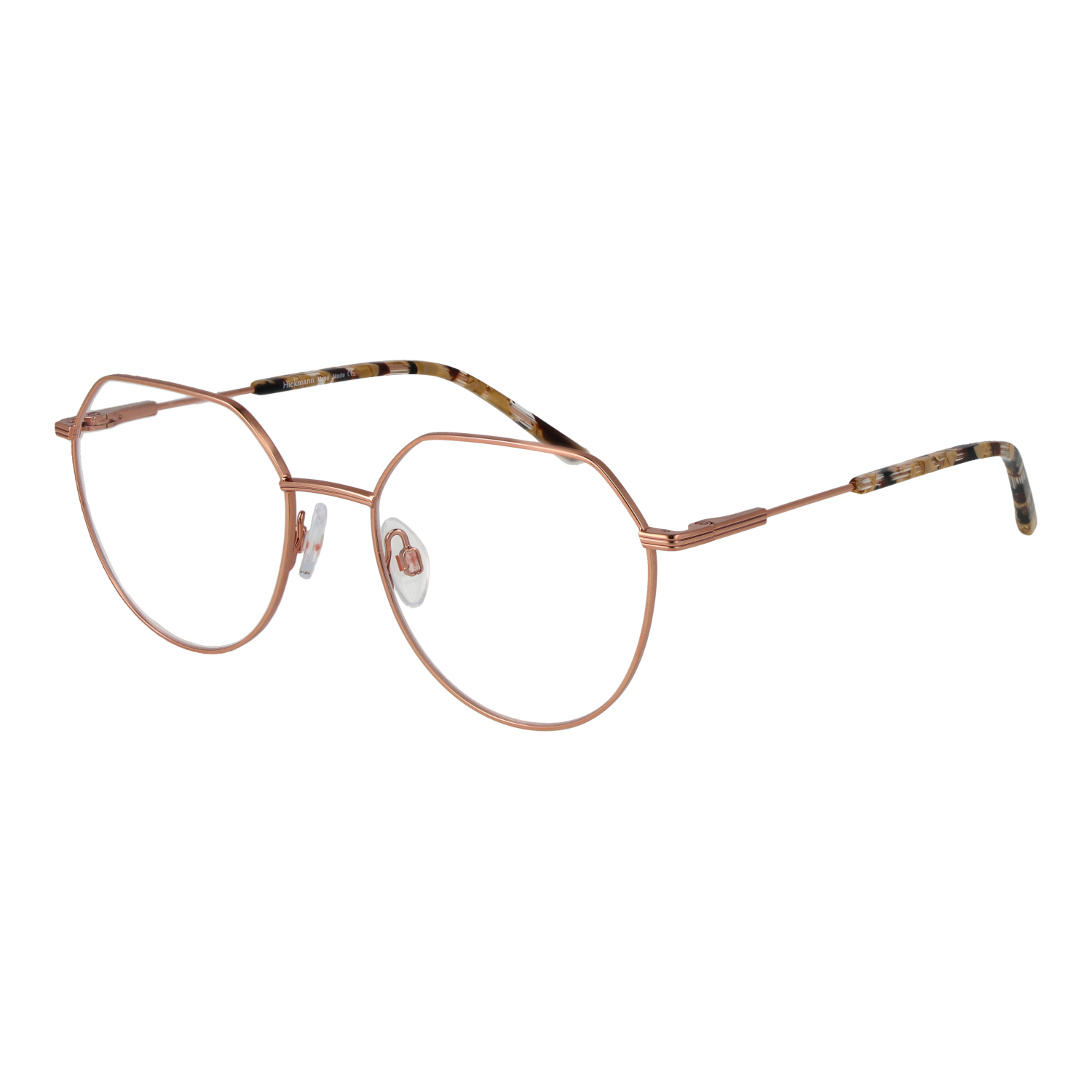 Ana Hickmann Geometrisk Glasögonbåge i Roséguld