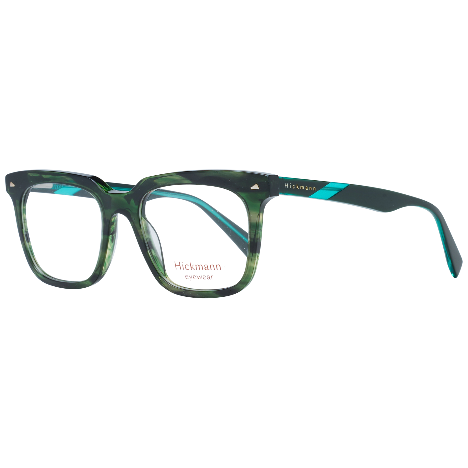 Ana Hickmann Rektangulär Glasögonbåge i Grön