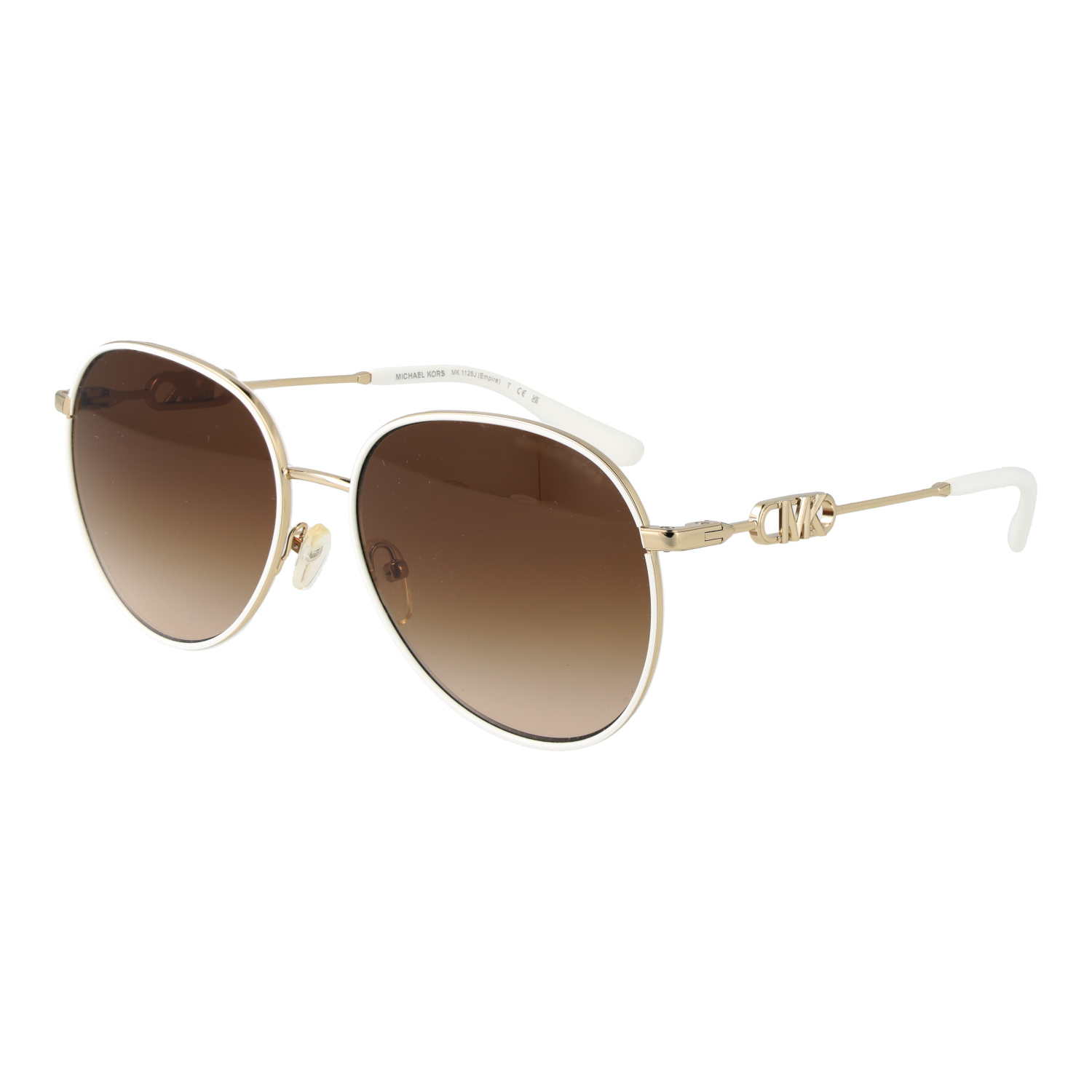 Michael Kors Runda Solglasögon i Vit