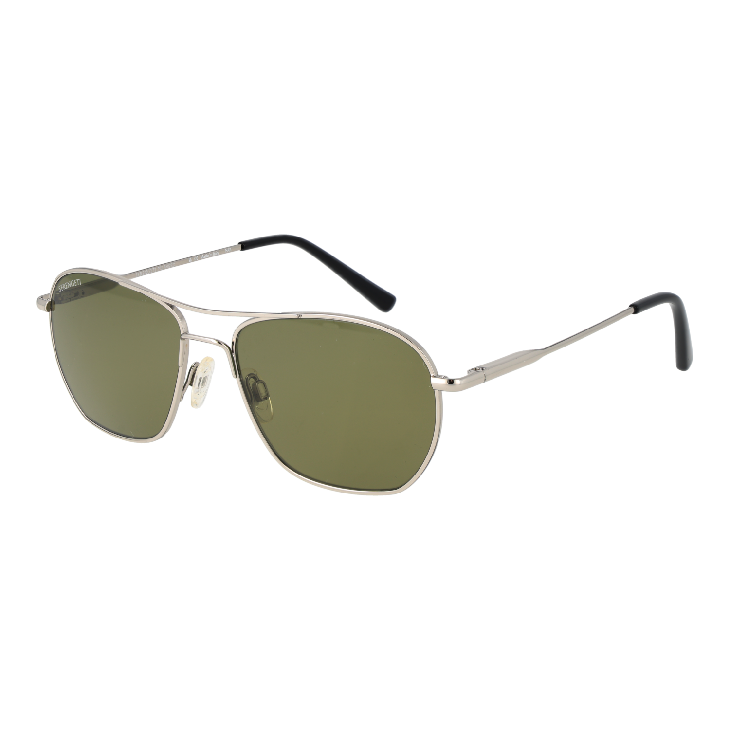Serengeti Pilot Solglasögon i Silver