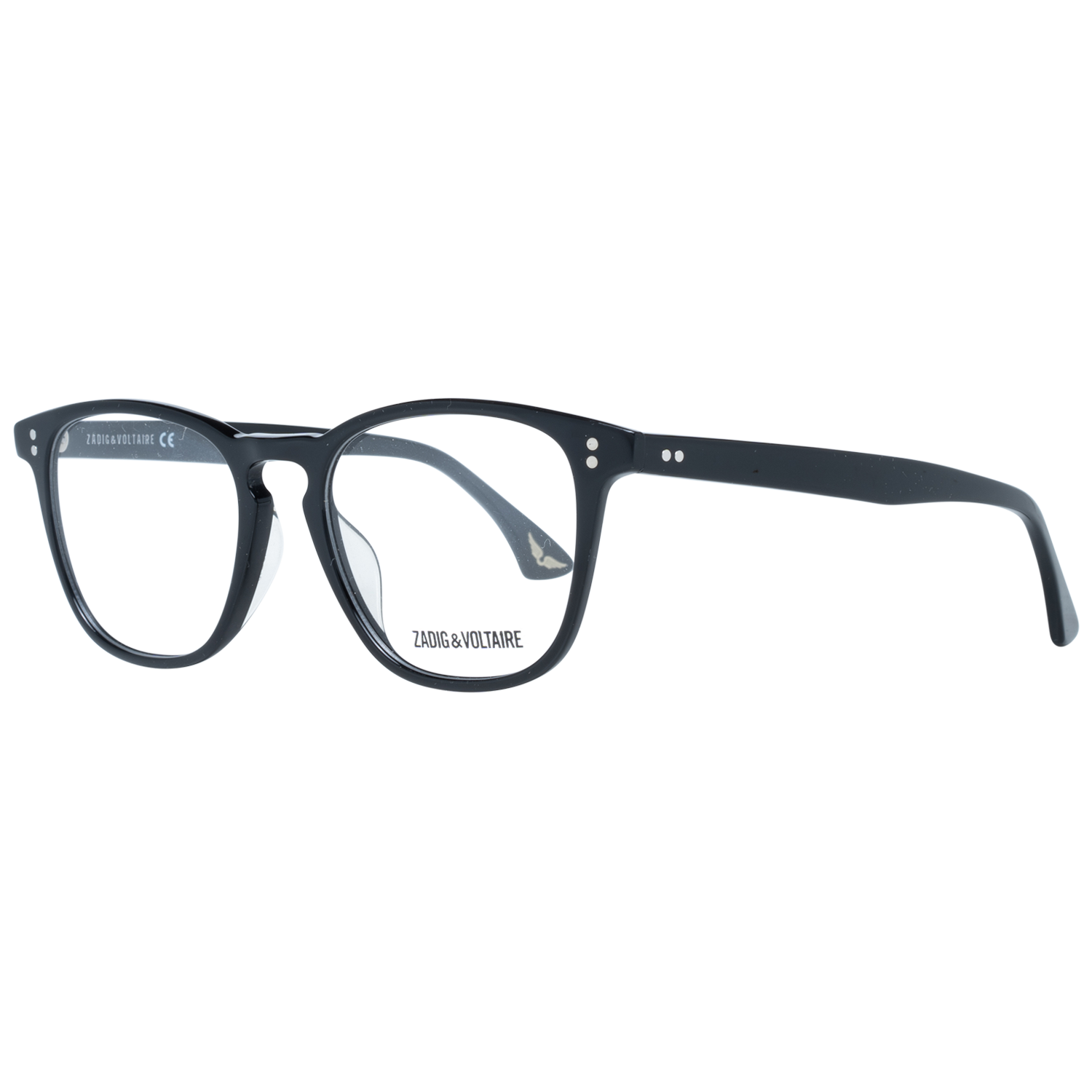 Zadig & Voltaire Trapezformad Glasögonbåge i Svart