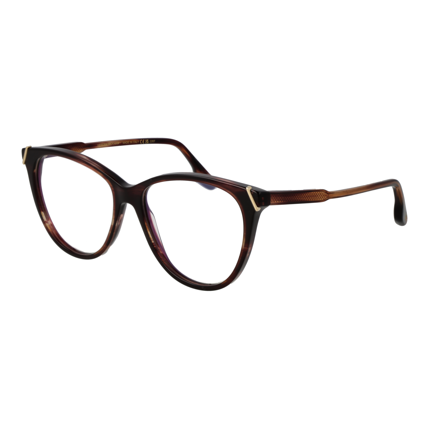 Victoria Beckham Fjärilsform Glasögonbåge i Brun