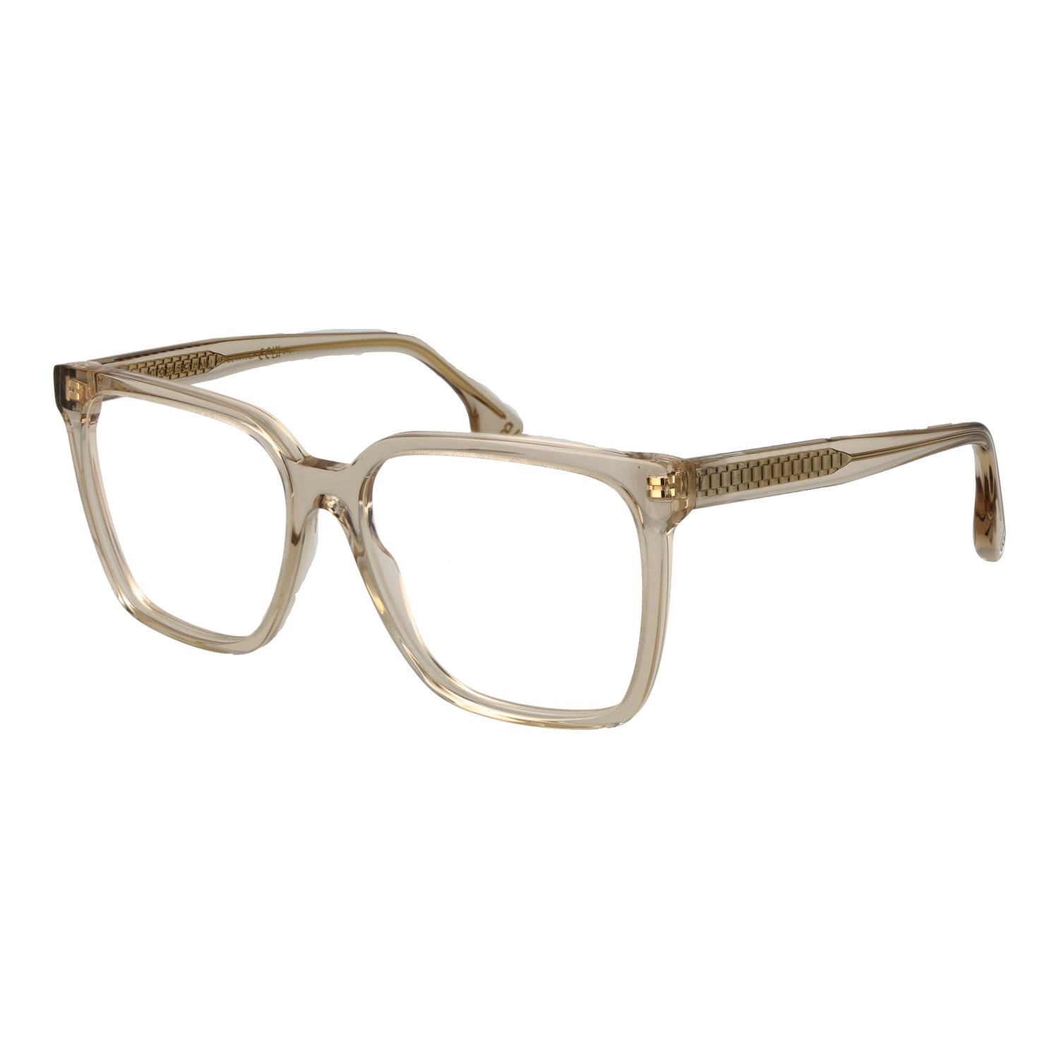 Victoria Beckham Fyrkantig Glasögonbåge i Beige