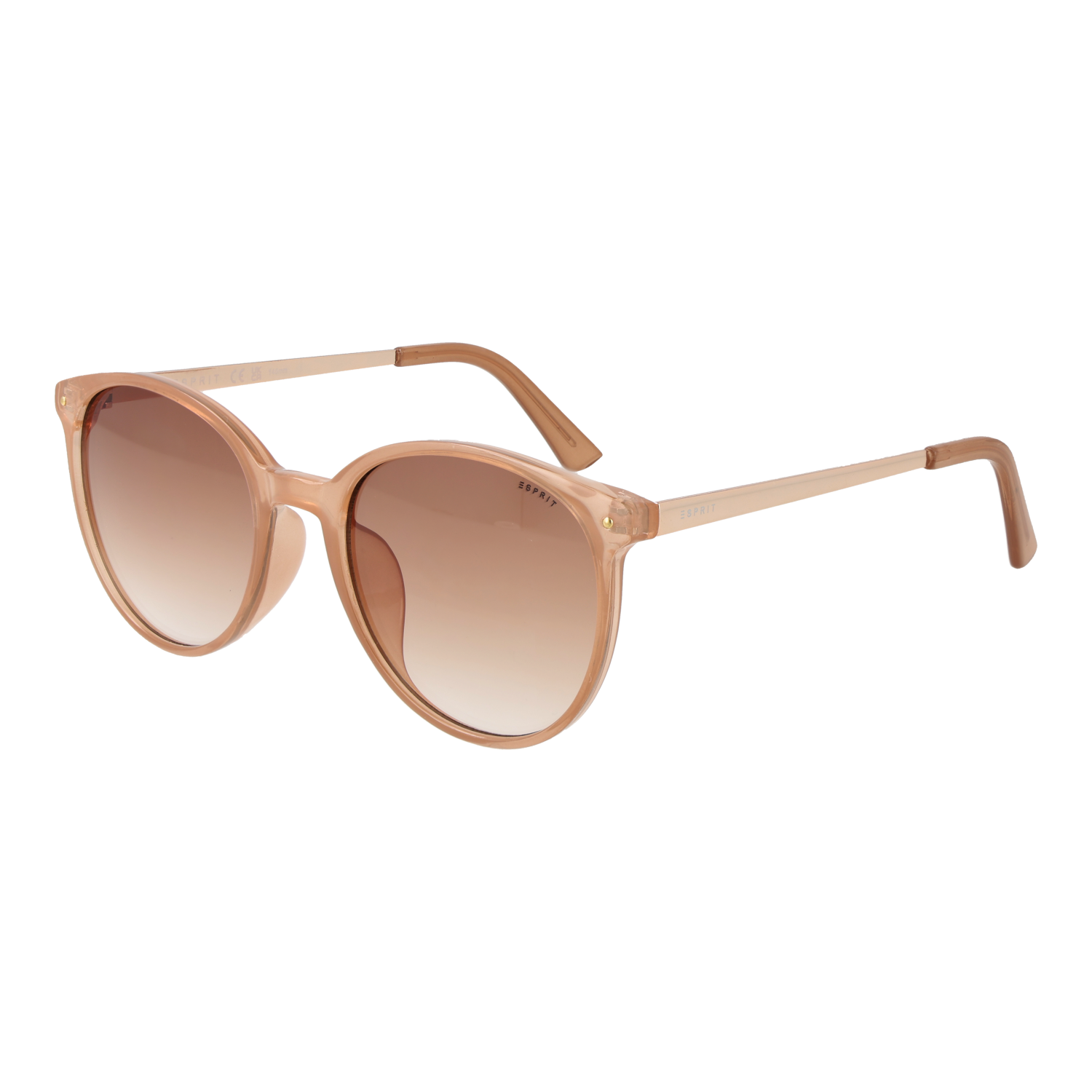 Esprit Runda Solglasögon i Beige