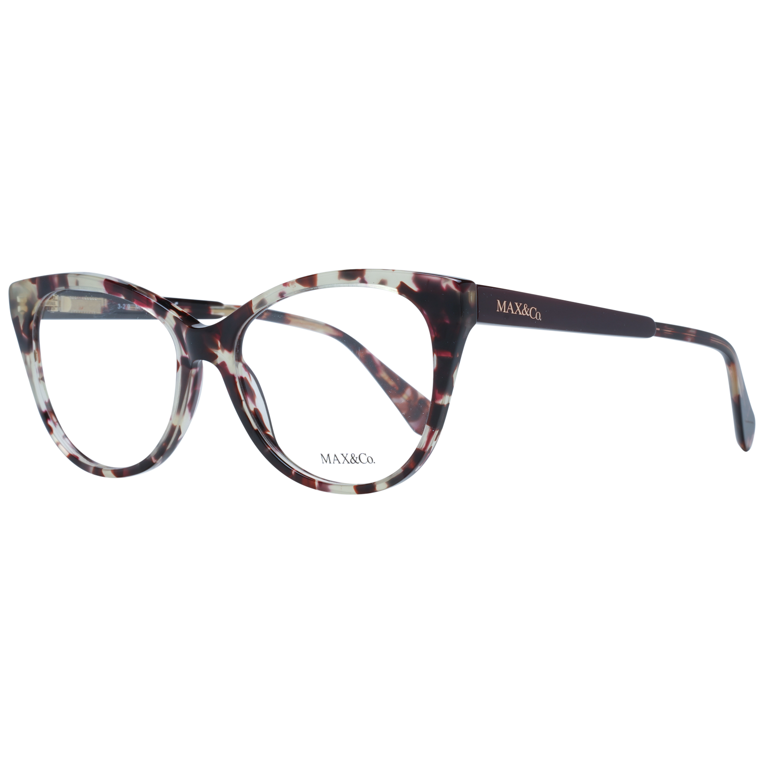 Max & Co Fjärilsform Glasögonbåge i Brun