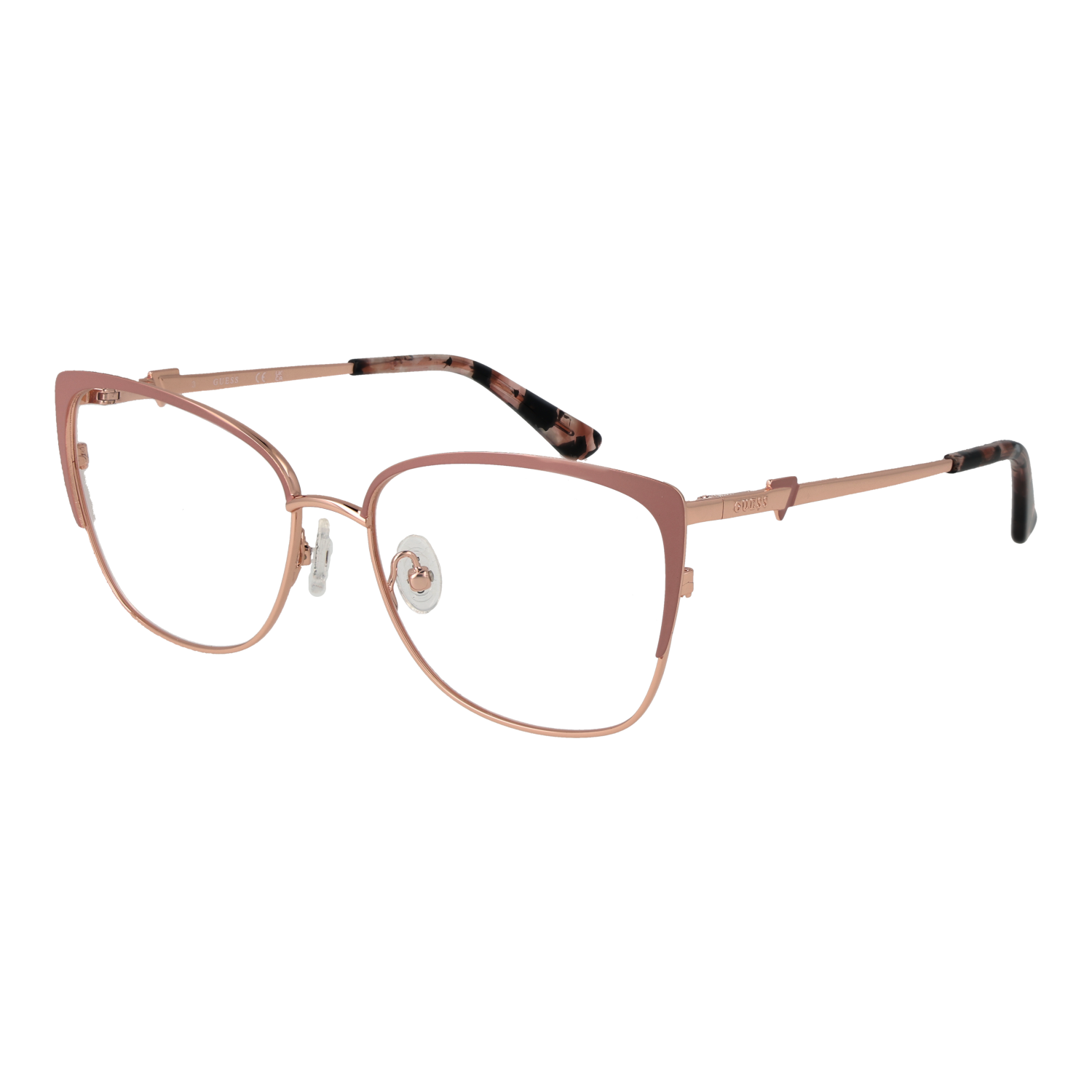 Guess Fjärilsform Glasögonbåge i Ros