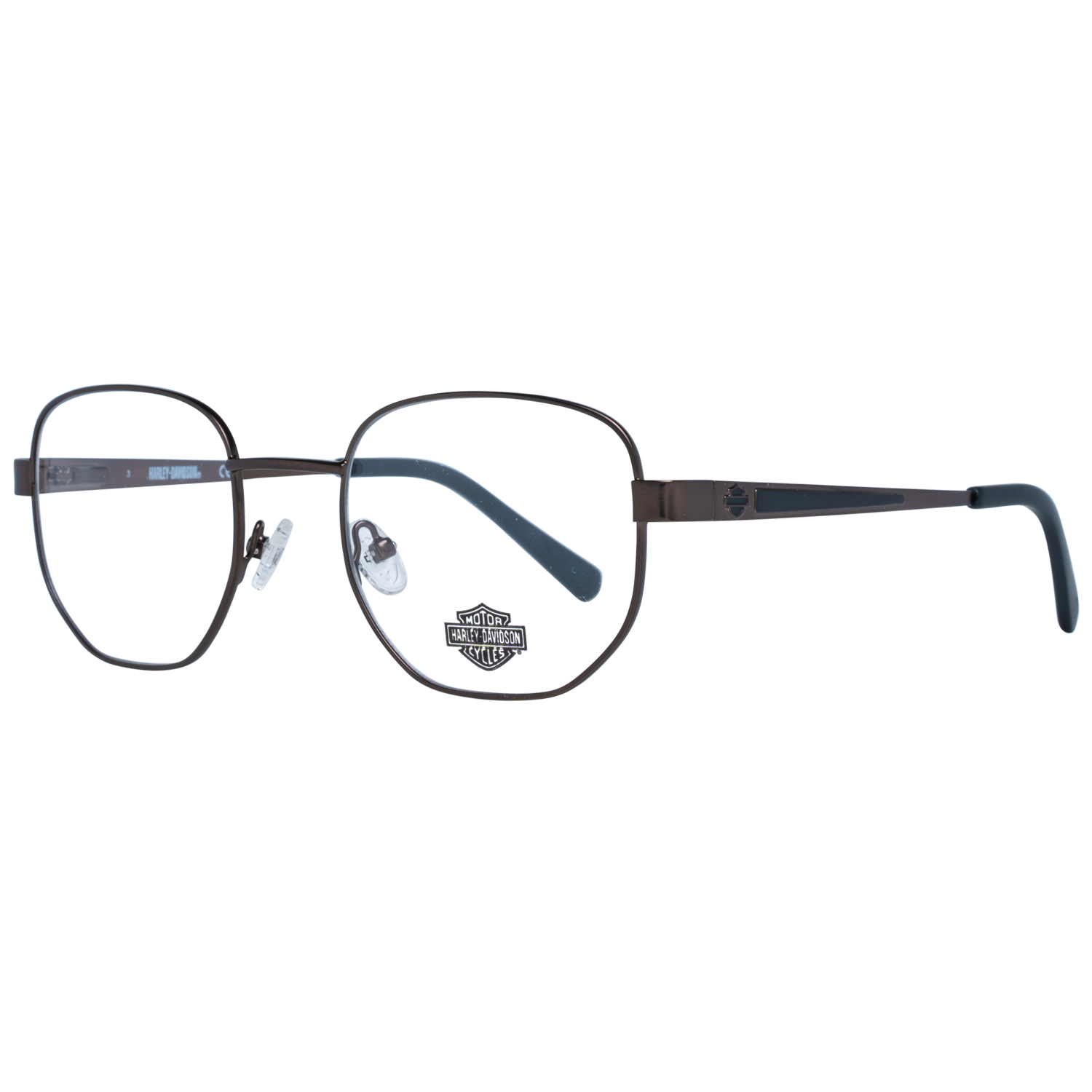 Harley-Davidson Rund Glasögonbåge i Gunmetal