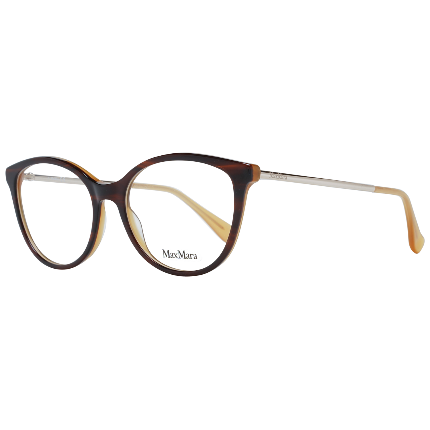 Max Mara Fjärilsform Glasögonbåge i Brun