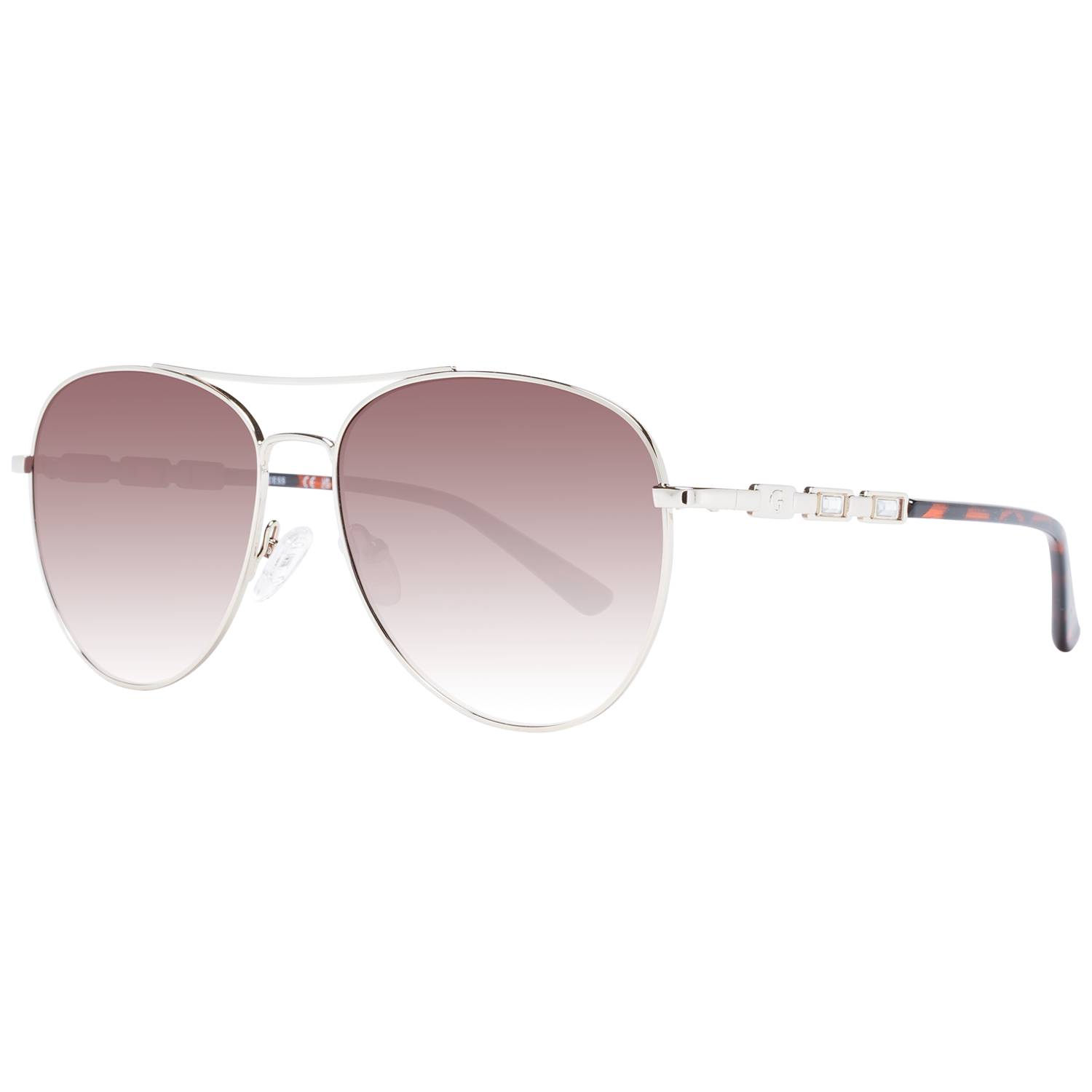Guess Pilot Solglasögon i Silver