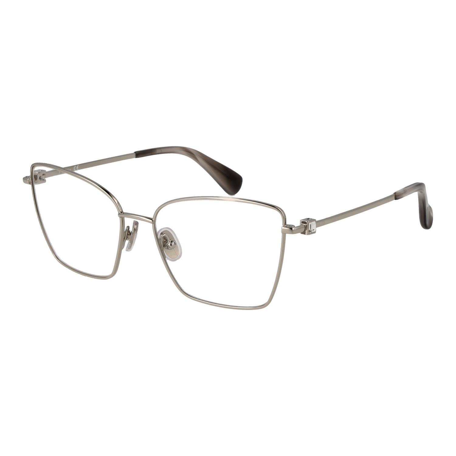 Max Mara Fjärilsform Glasögonbåge i Silver