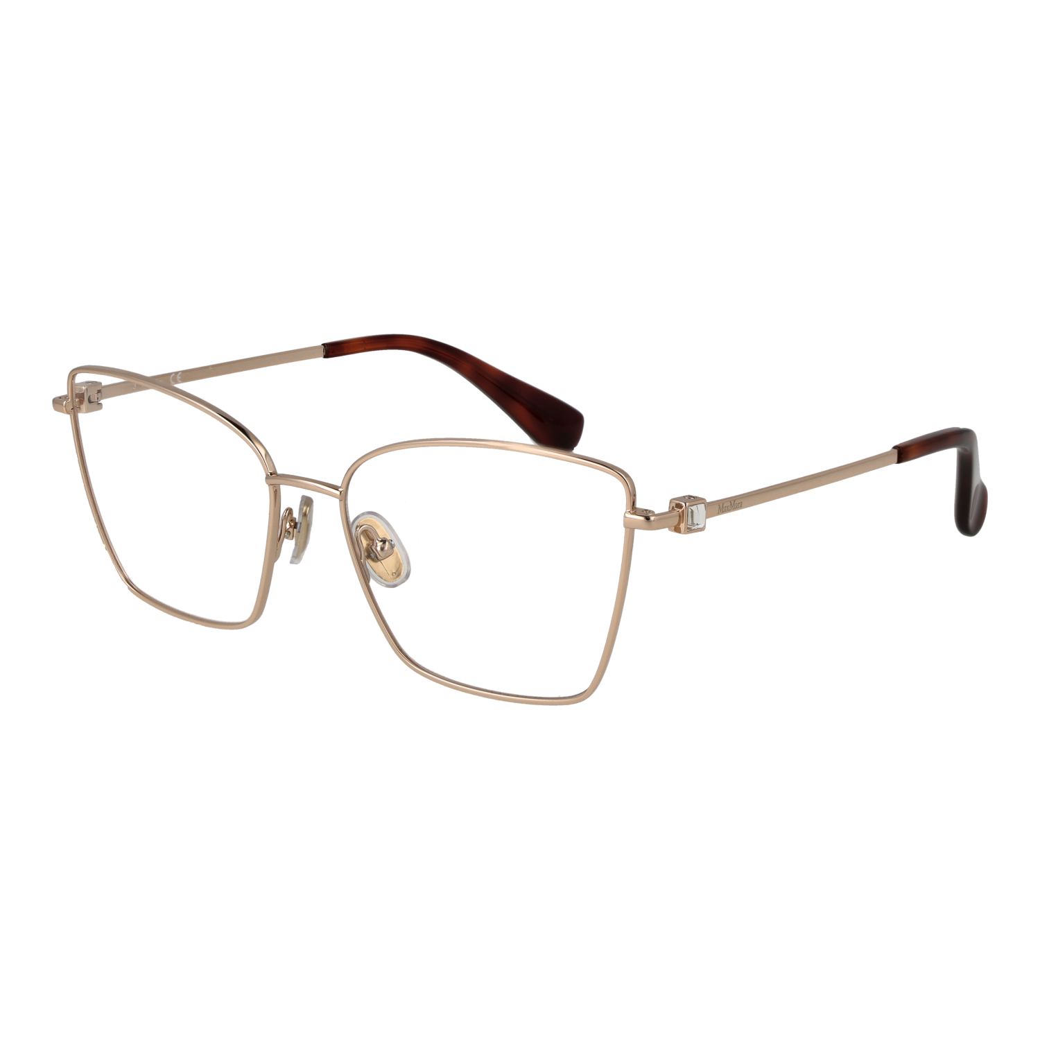 Max Mara Fjärilsform Glasögonbåge i Roséguld