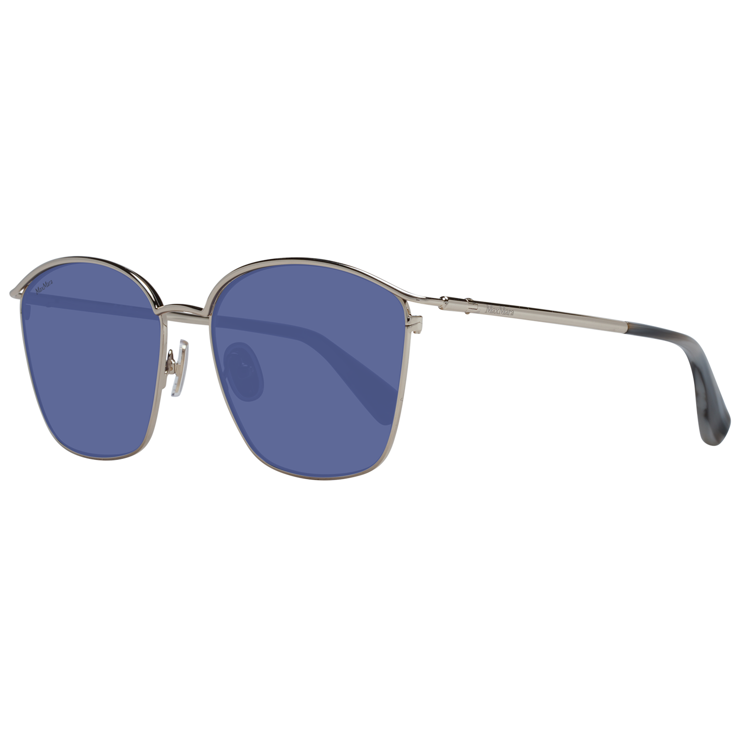 Max Mara Fyrkantiga Solglasögon i Silver