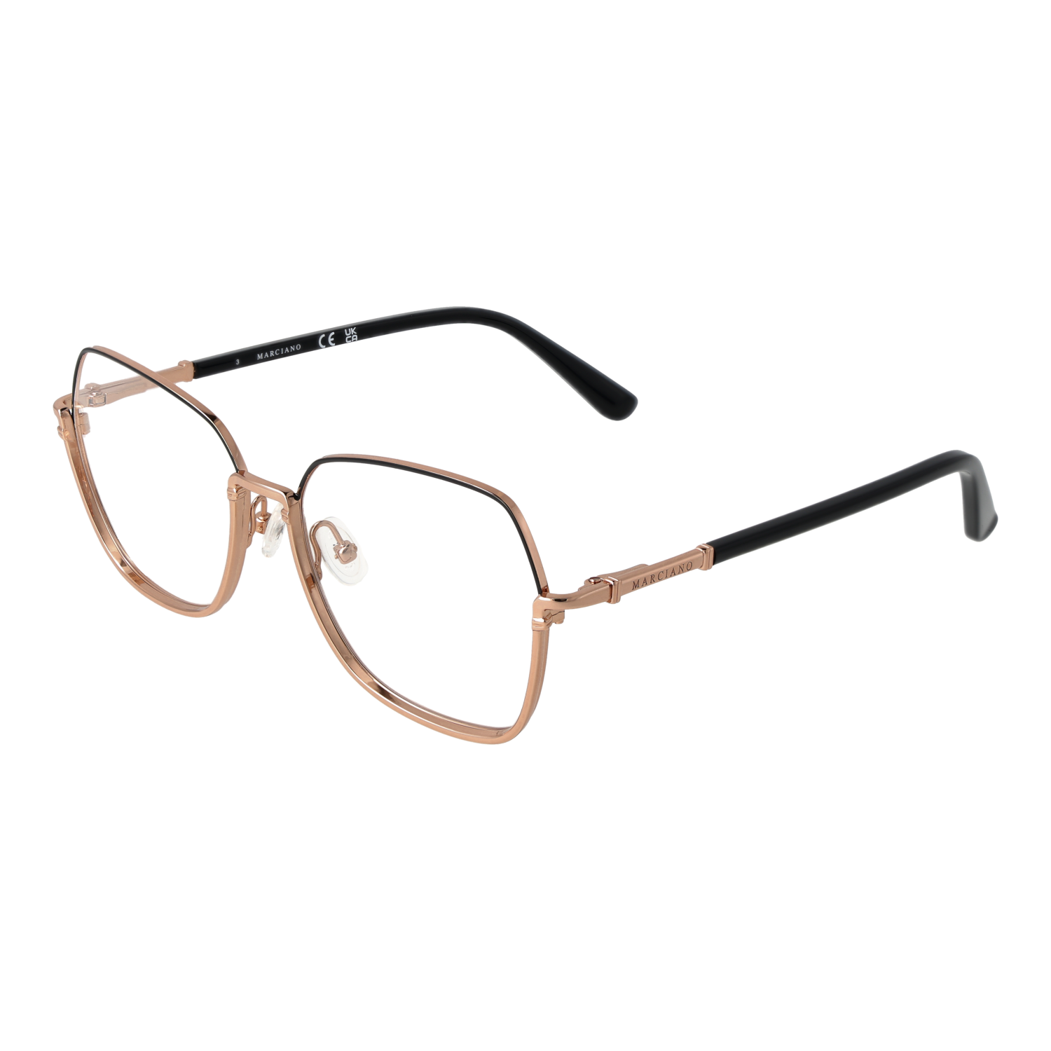 Marciano by Guess Fyrkantig Glasögonbåge i Svart