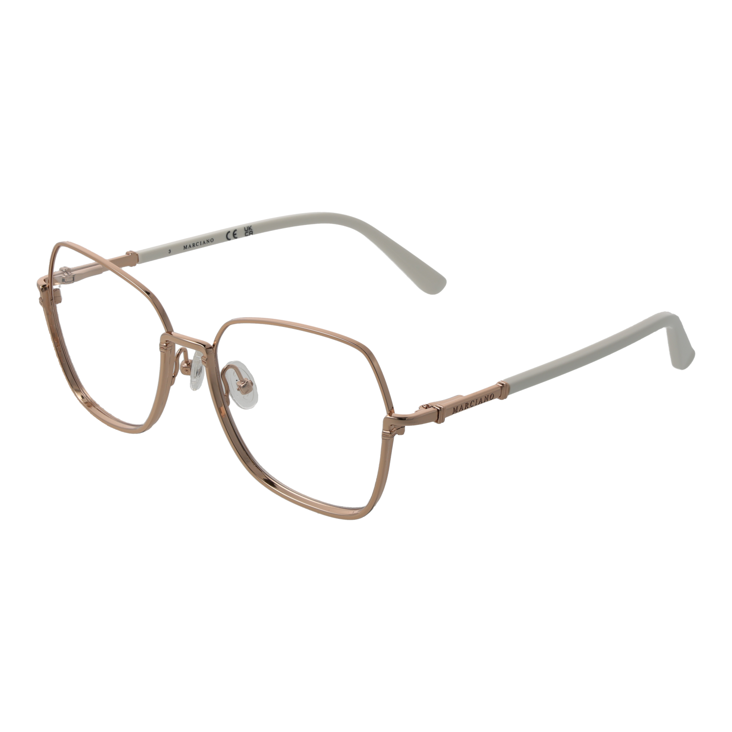 Marciano by Guess Fyrkantig Glasögonbåge i Roséguld