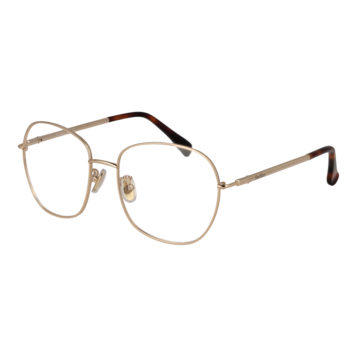 Max Mara Fjärilsform Glasögonbåge i Guld