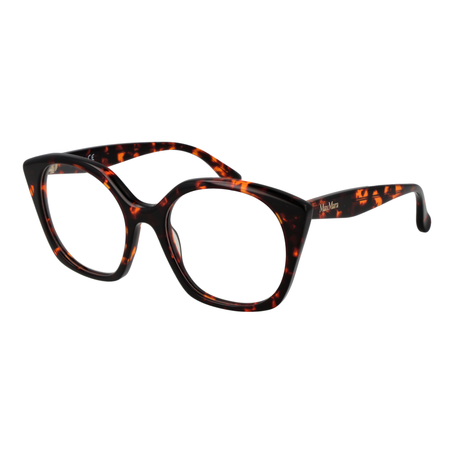 Max Mara Geometrisk Glasögonbåge i Brun