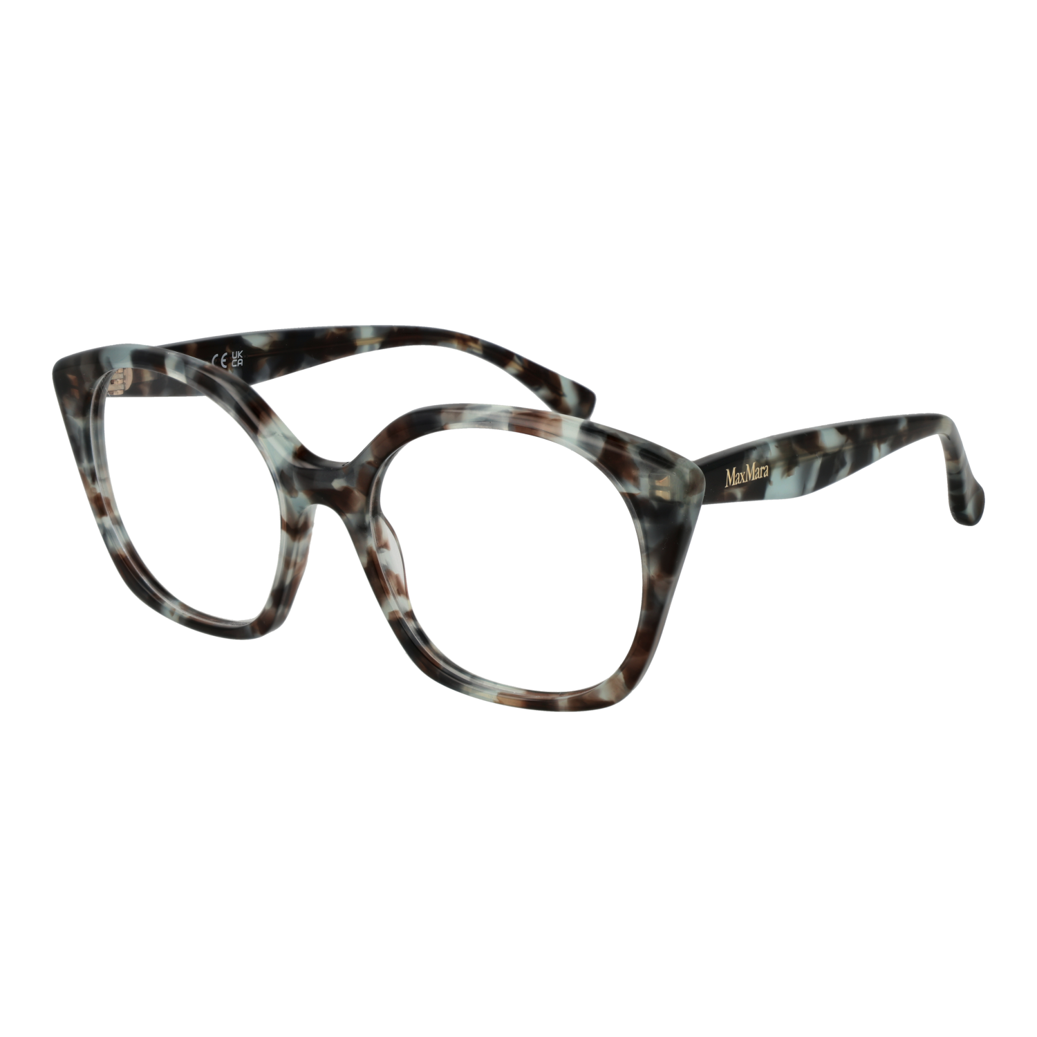 Max Mara Geometrisk Glasögonbåge i Brun