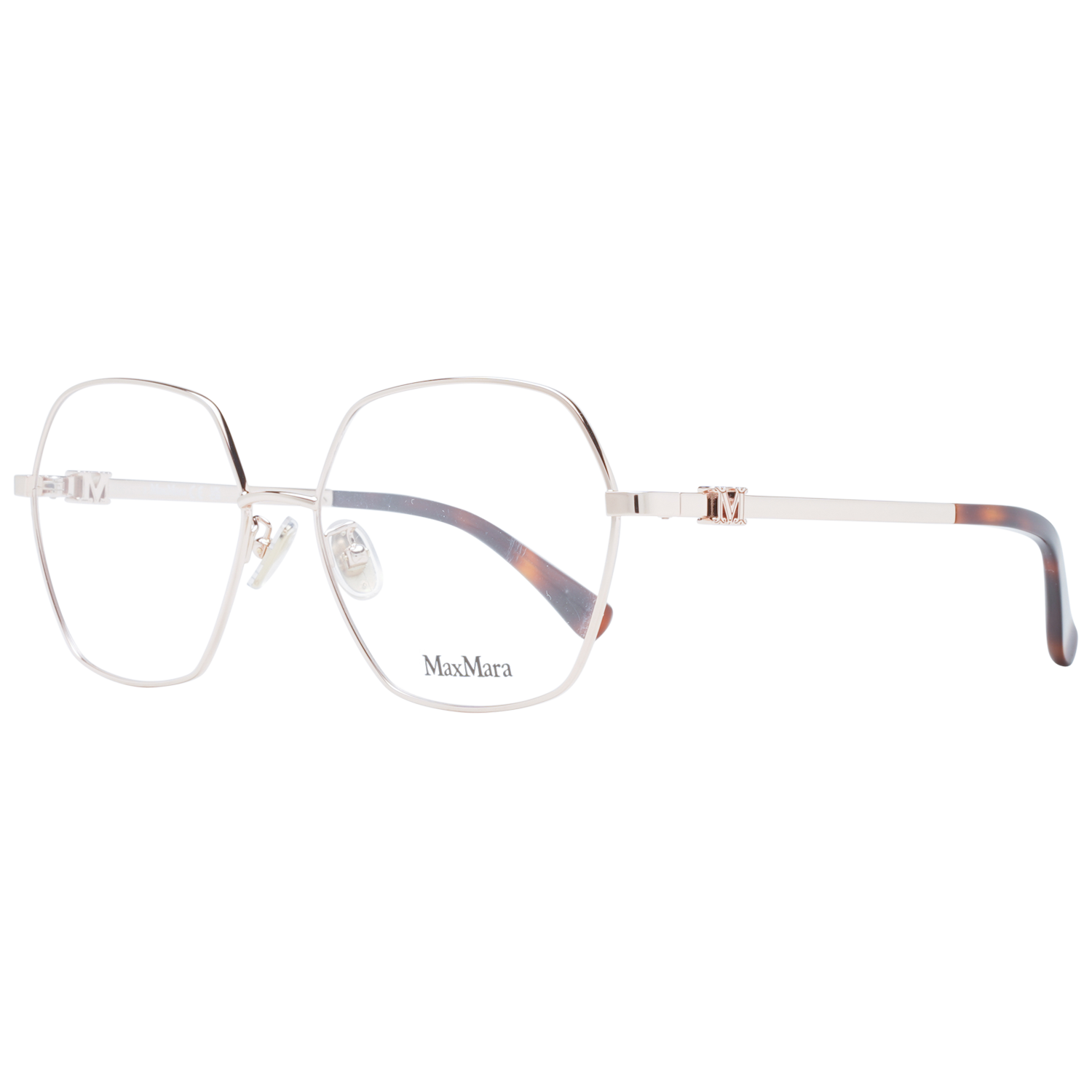 Max Mara Geometrisk Glasögonbåge i Roséguld
