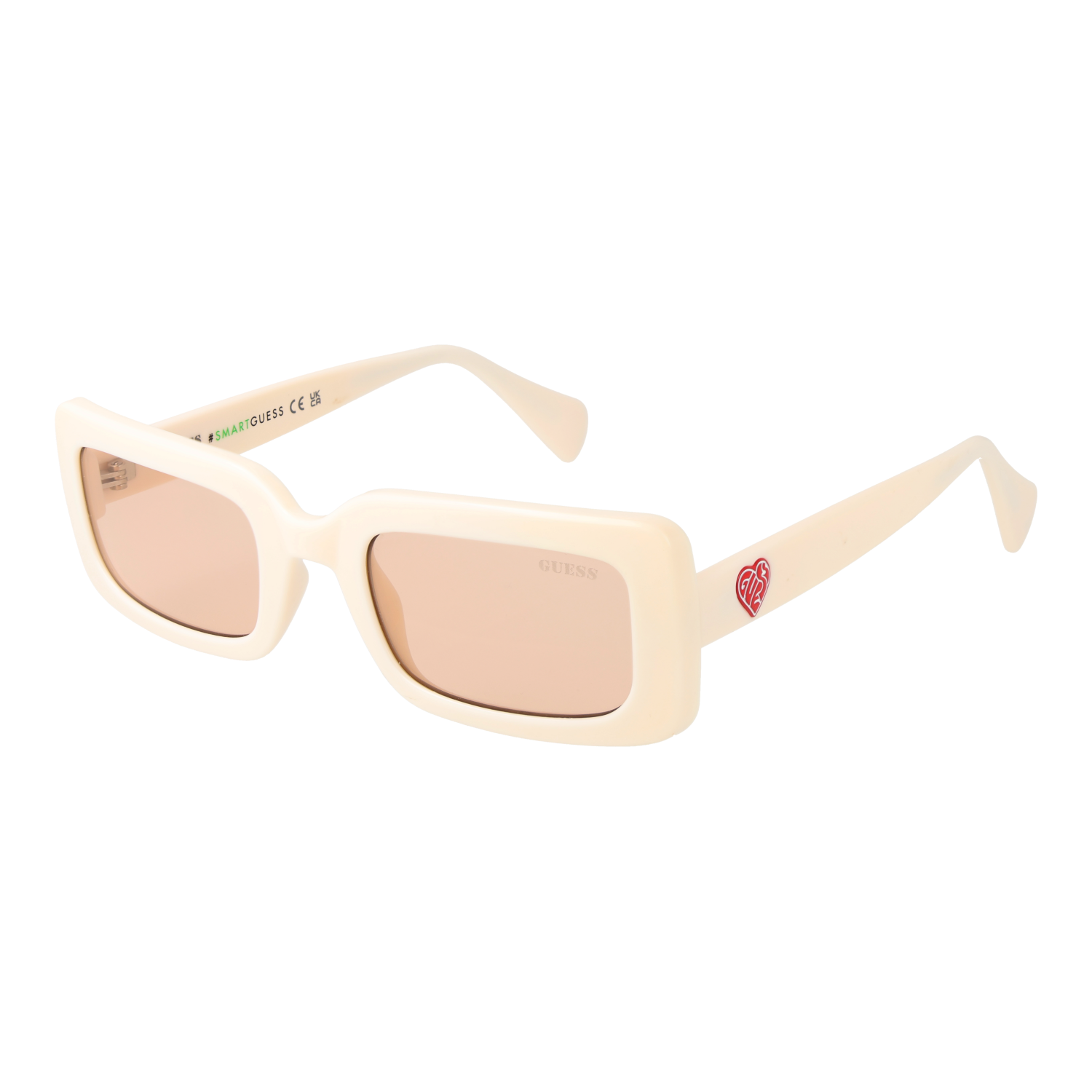 Guess Rektangulära Solglasögon i Beige
