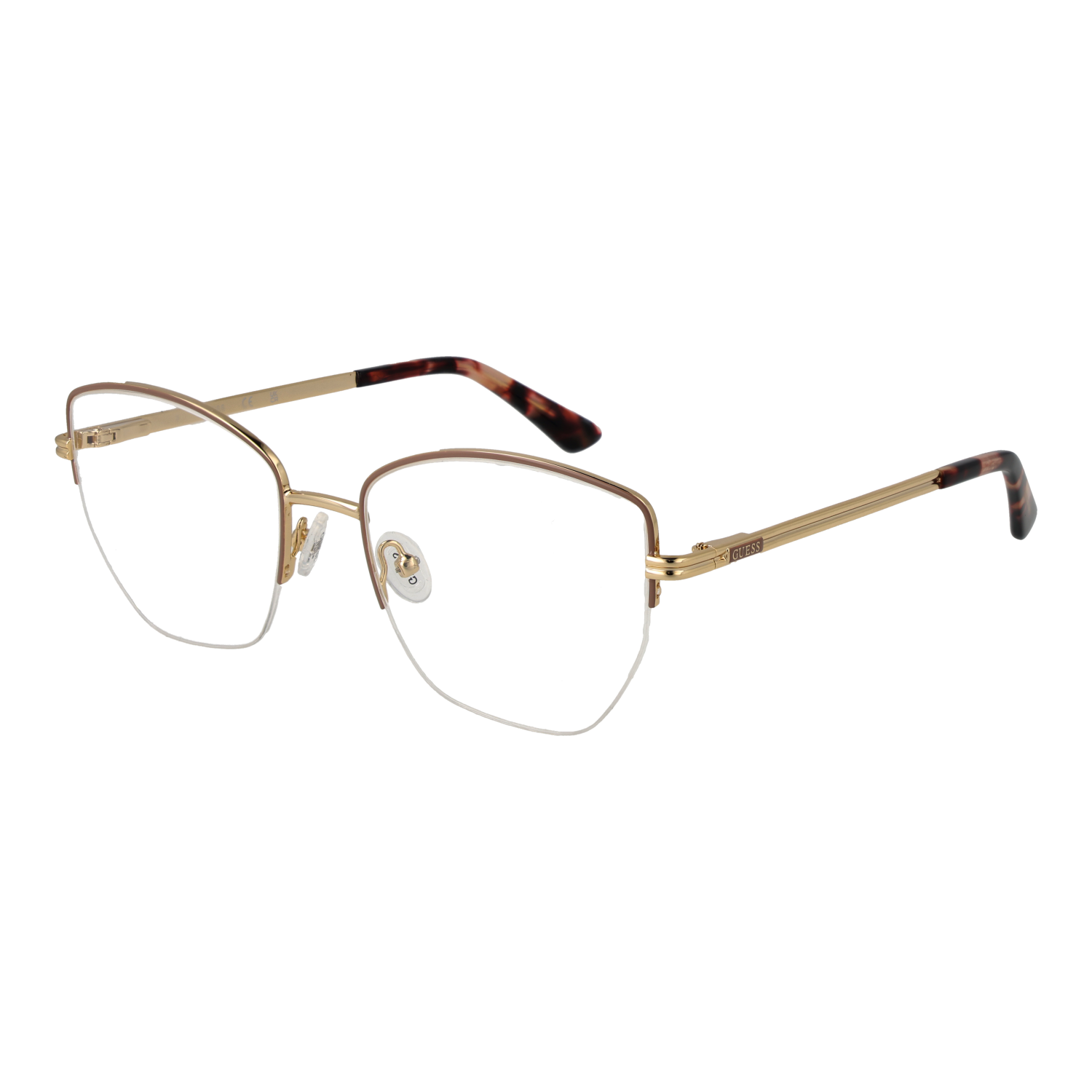 Guess Fyrkantig Glasögonbåge i Beige
