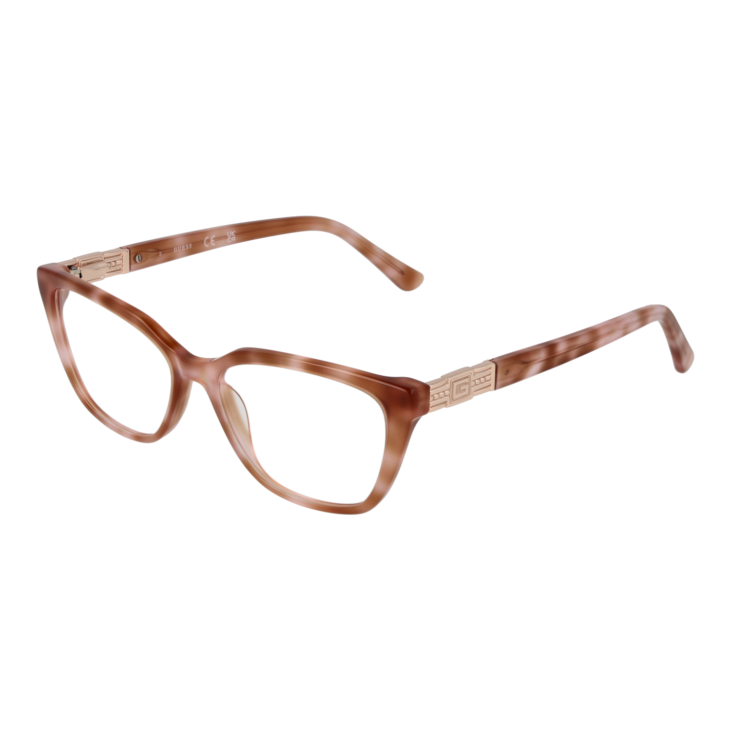 Guess Rektangulär Glasögonbåge i Beige