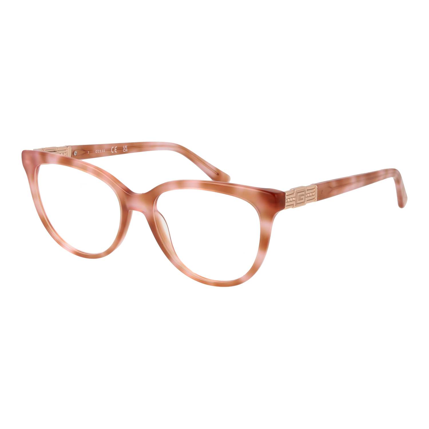 Guess Fjärilsform Glasögonbåge i Beige