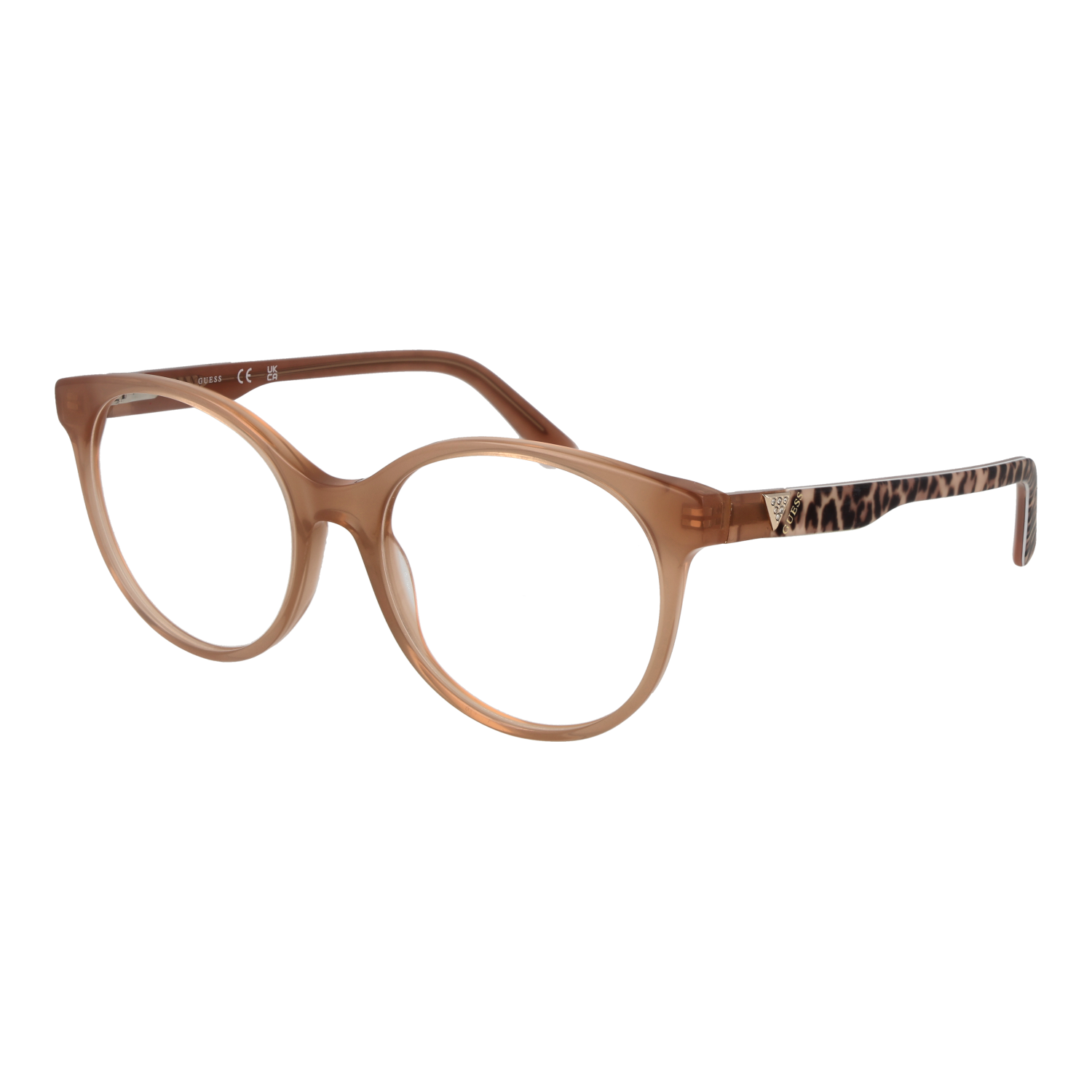 Guess Rund Glasögonbåge i Beige