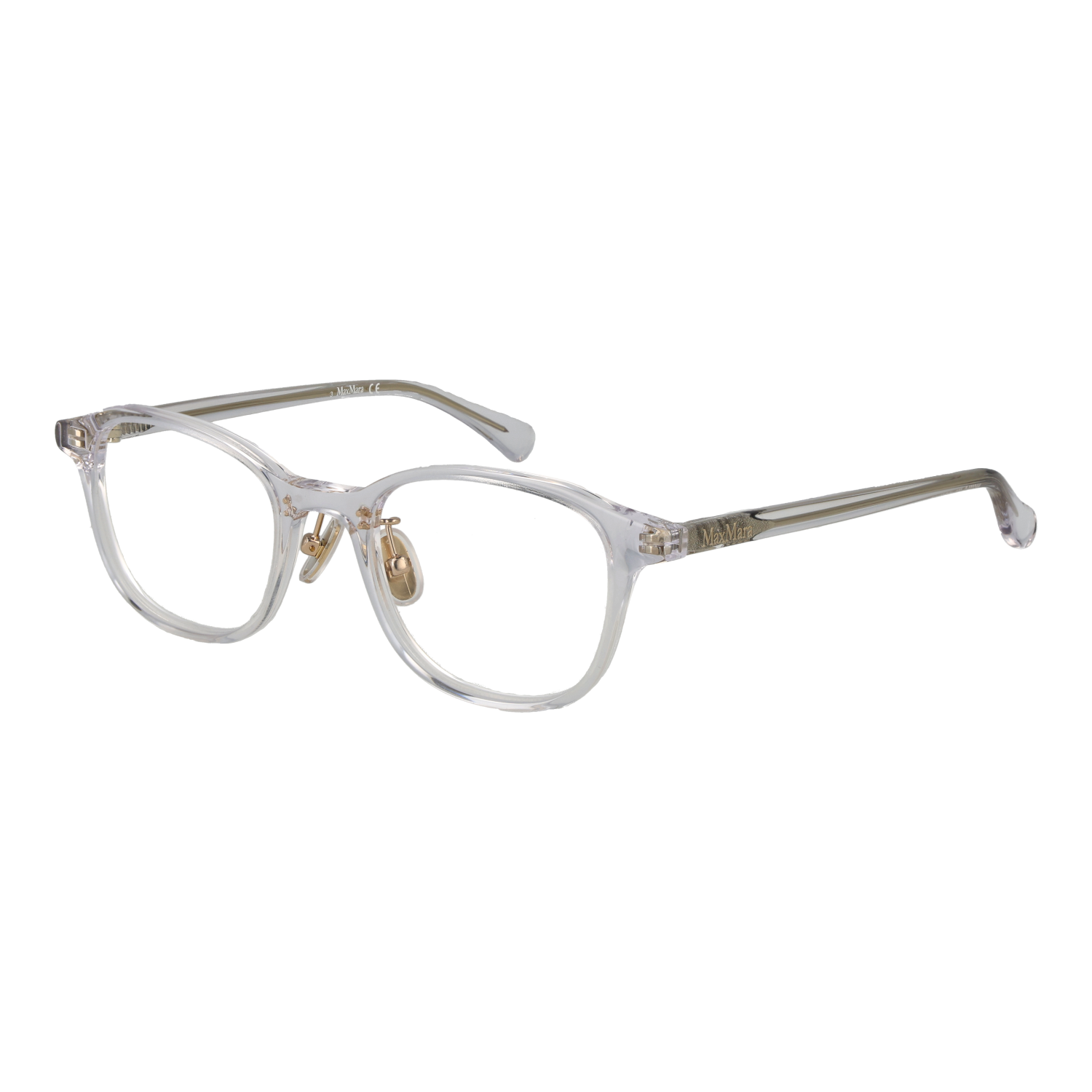 Max Mara Fyrkantig Glasögonbåge i Transparent