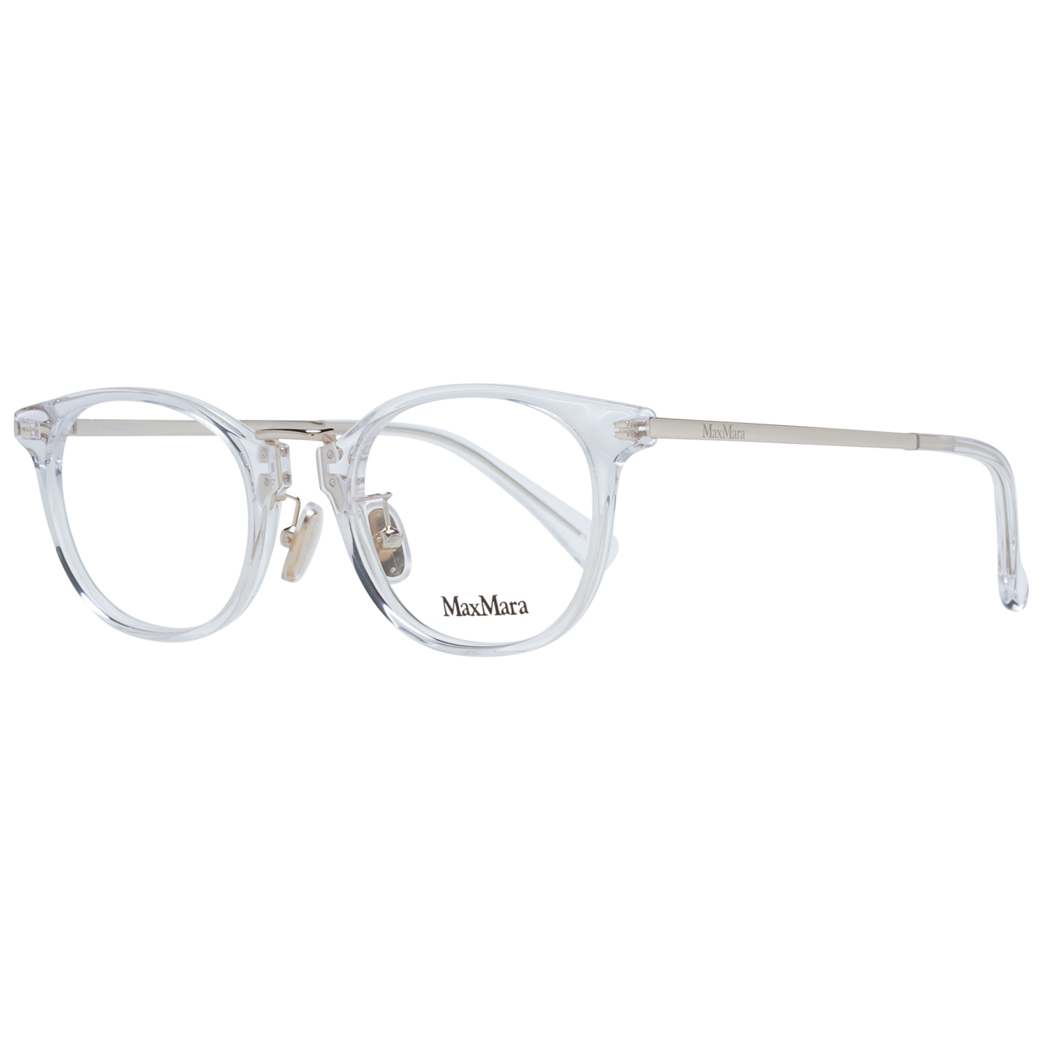Max Mara Rund Glasögonbåge i Vit