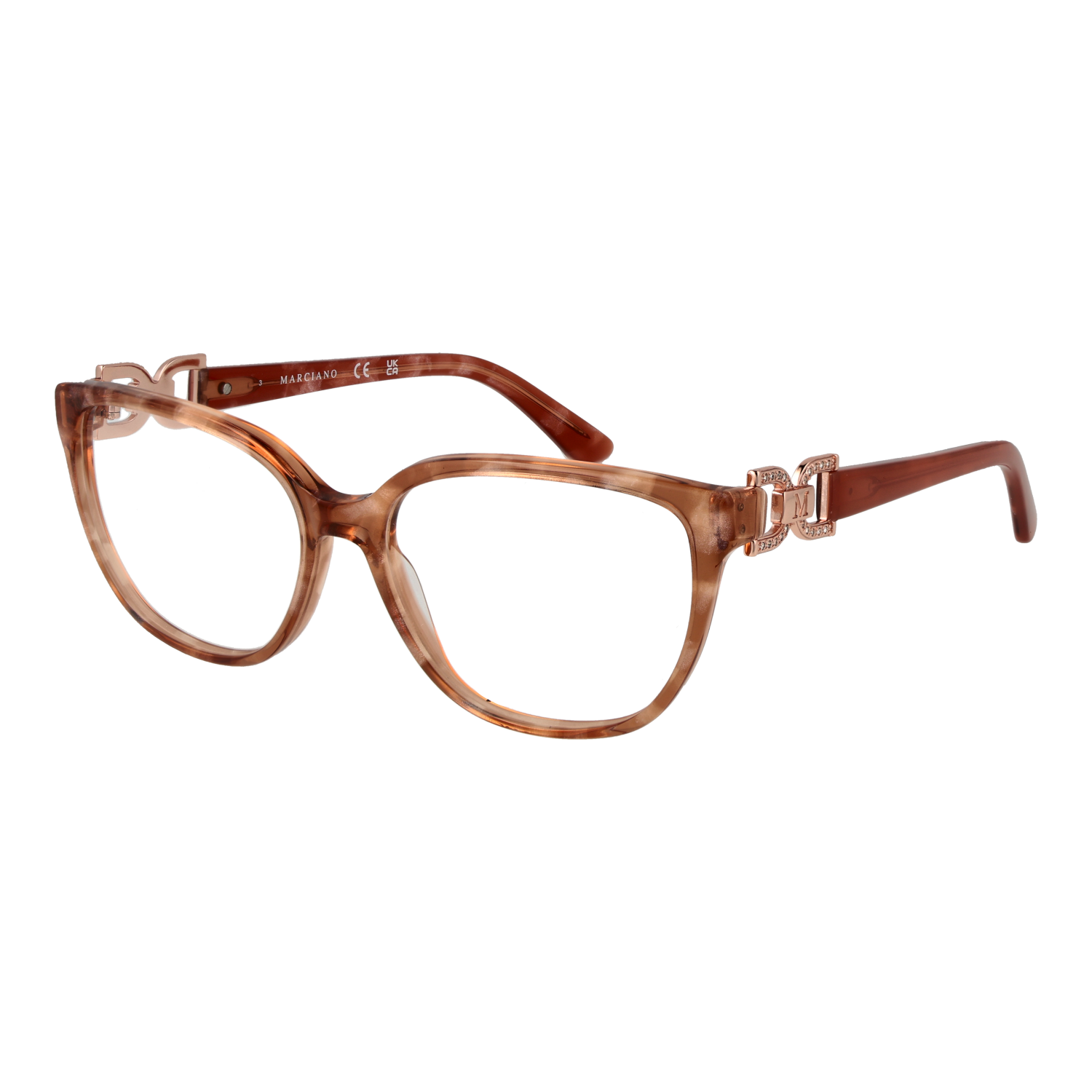 Marciano by Guess Geometrisk Glasögonbåge i Korall