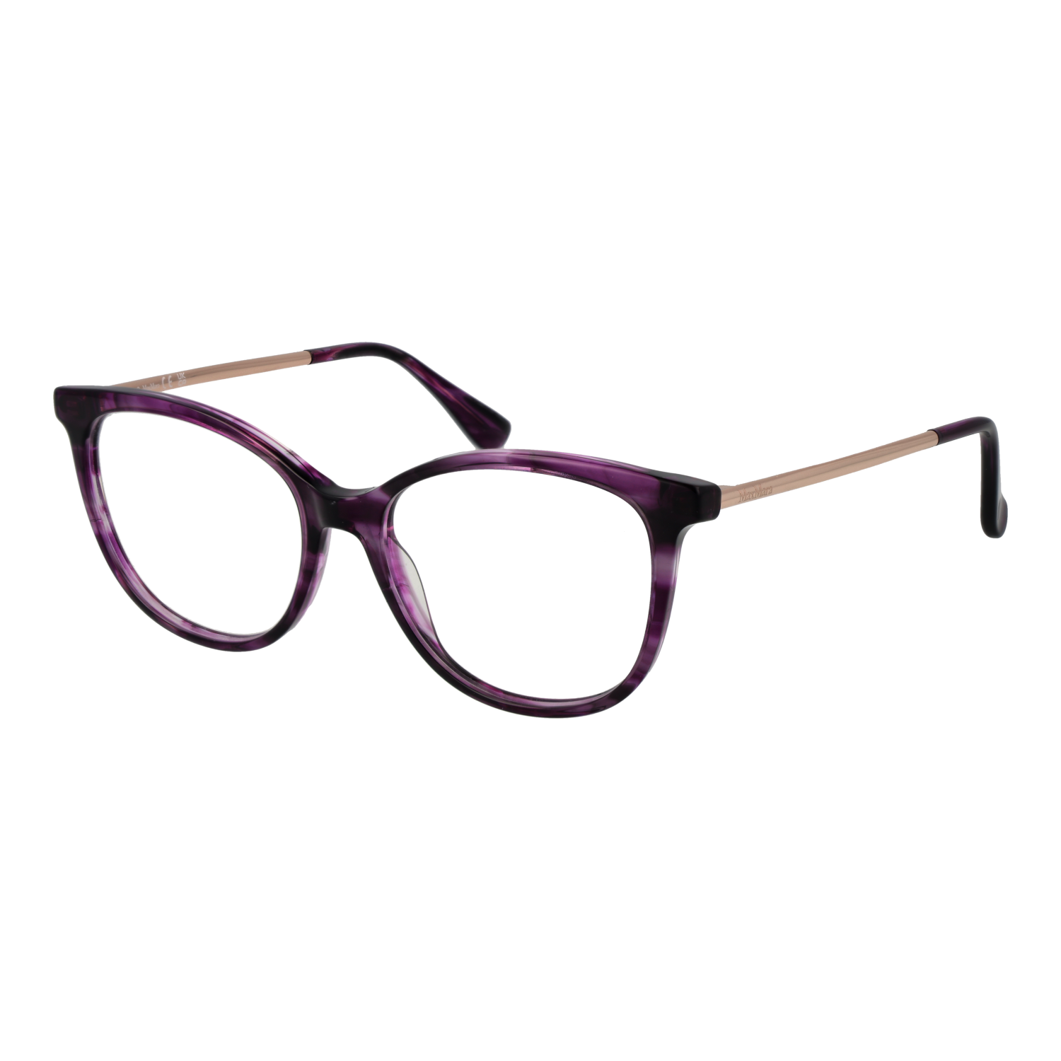 Max Mara Oval Glasögonbåge i Lila