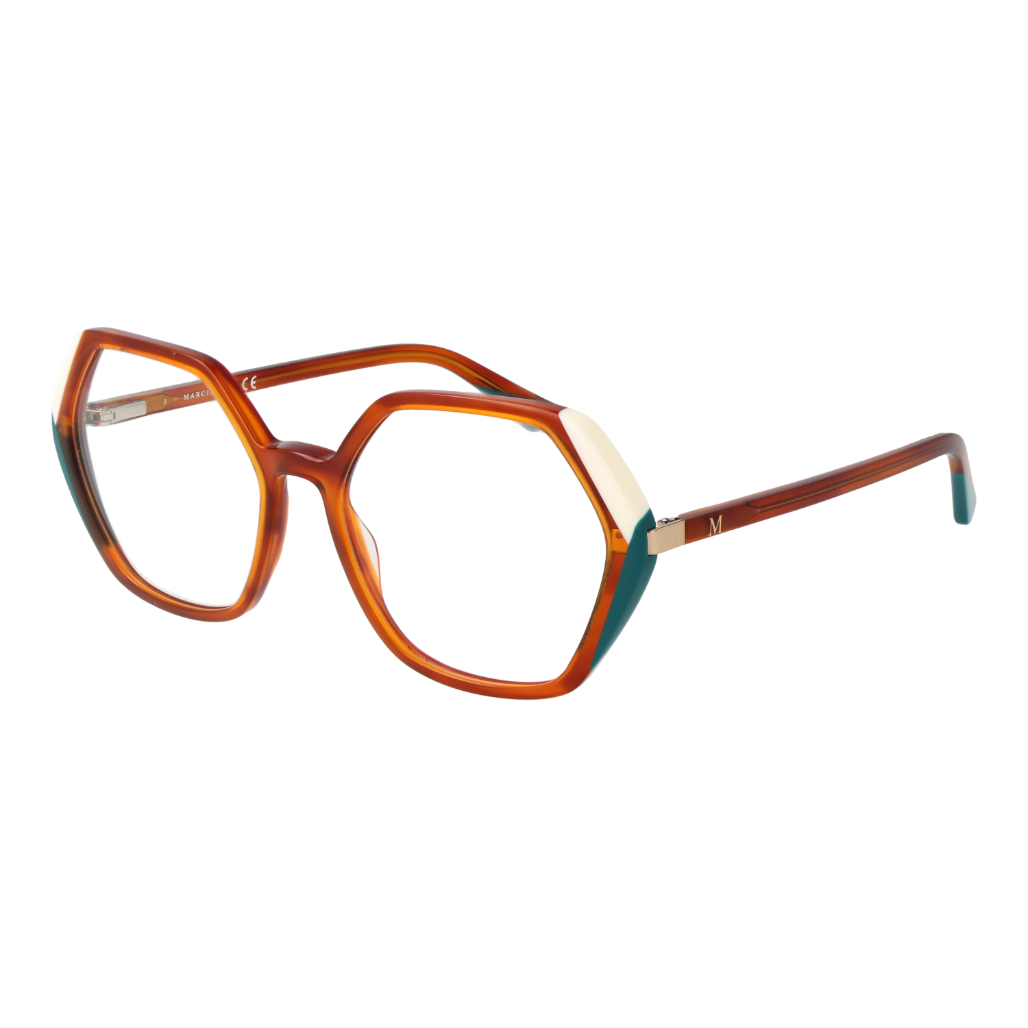 Marciano by Guess Geometrisk Glasögonbåge i Brun