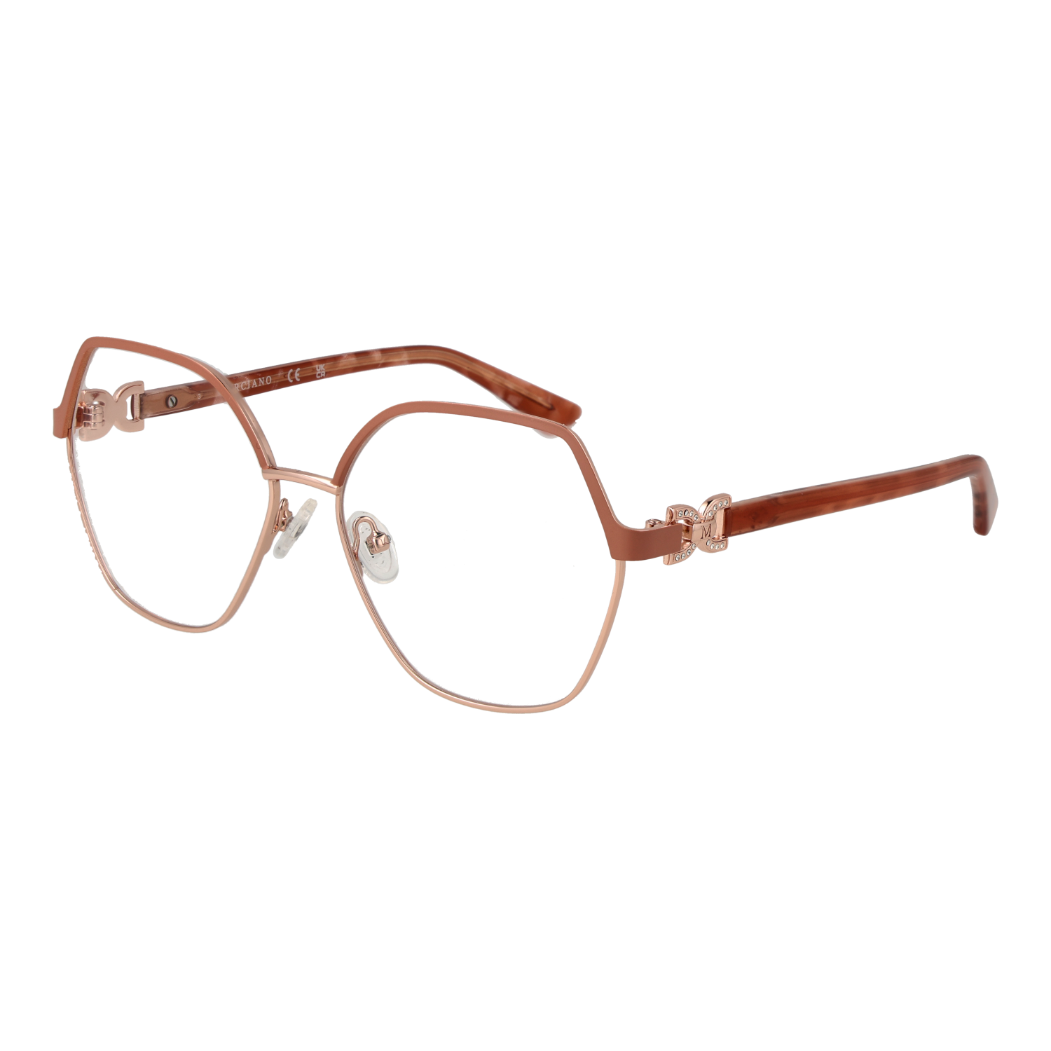 Marciano by Guess Fyrkantig Glasögonbåge i Roséguld