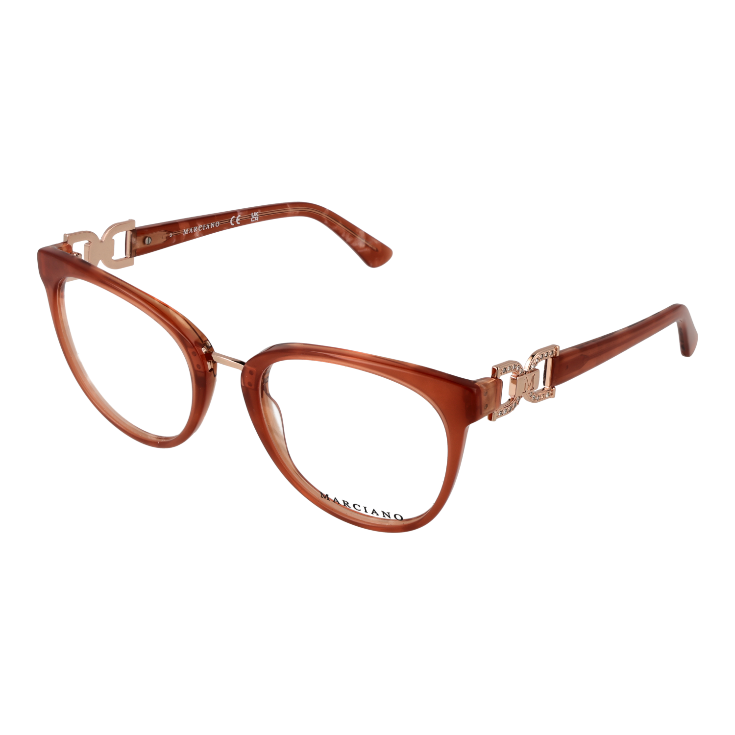 Marciano by Guess Rund Glasögonbåge i Brun