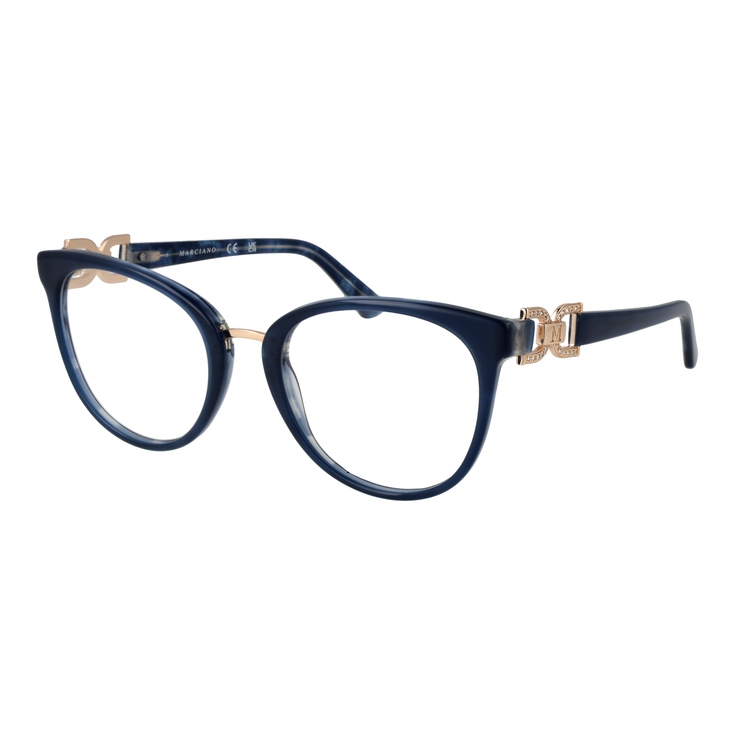 Marciano by Guess Rund Glasögonbåge i Blå