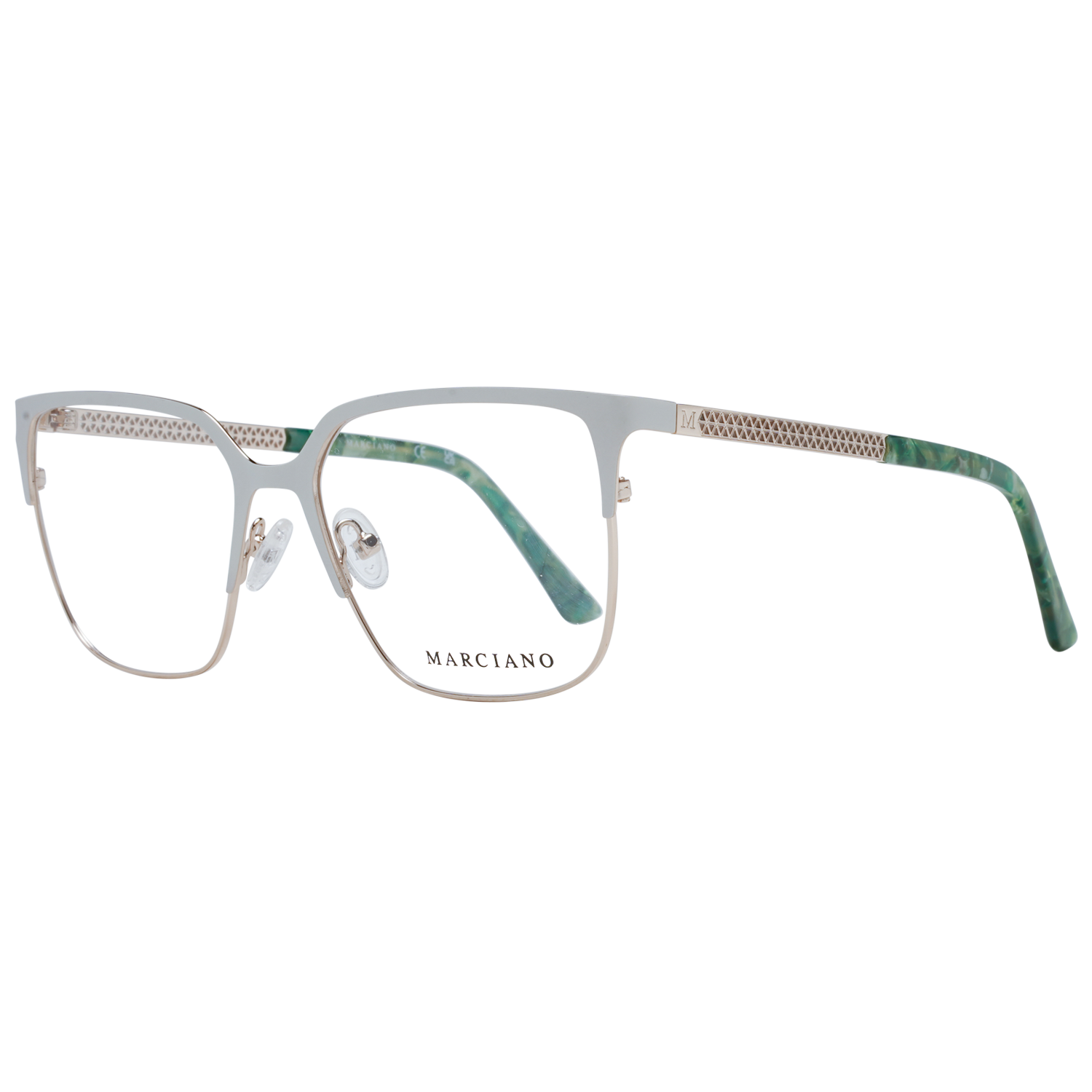 Marciano by Guess Fyrkantig Glasögonbåge i Grädde