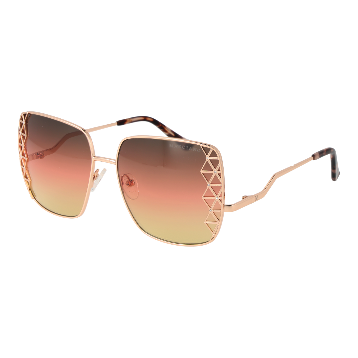Marciano by Guess Fyrkantiga Solglasögon i Roséguld