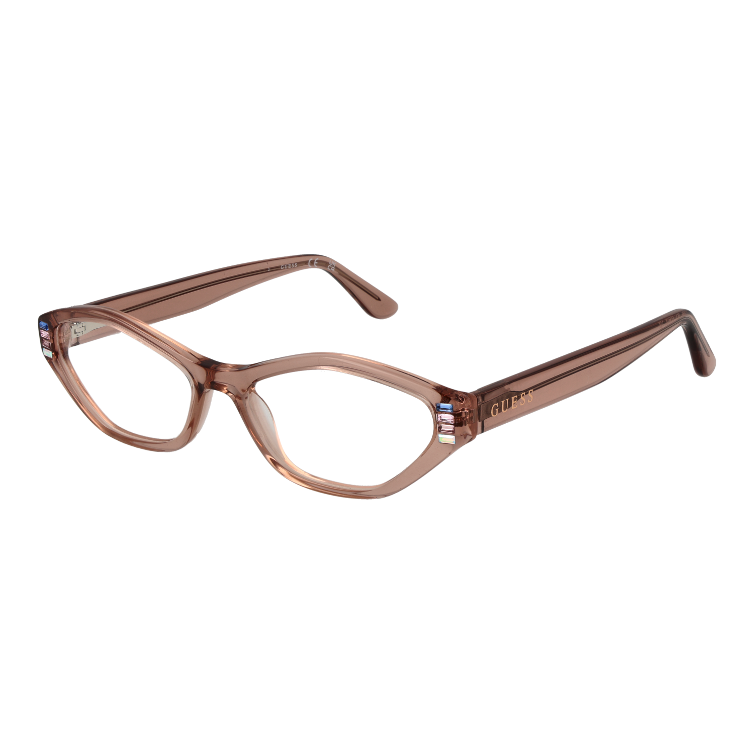 Guess Oval Glasögonbåge i Beige