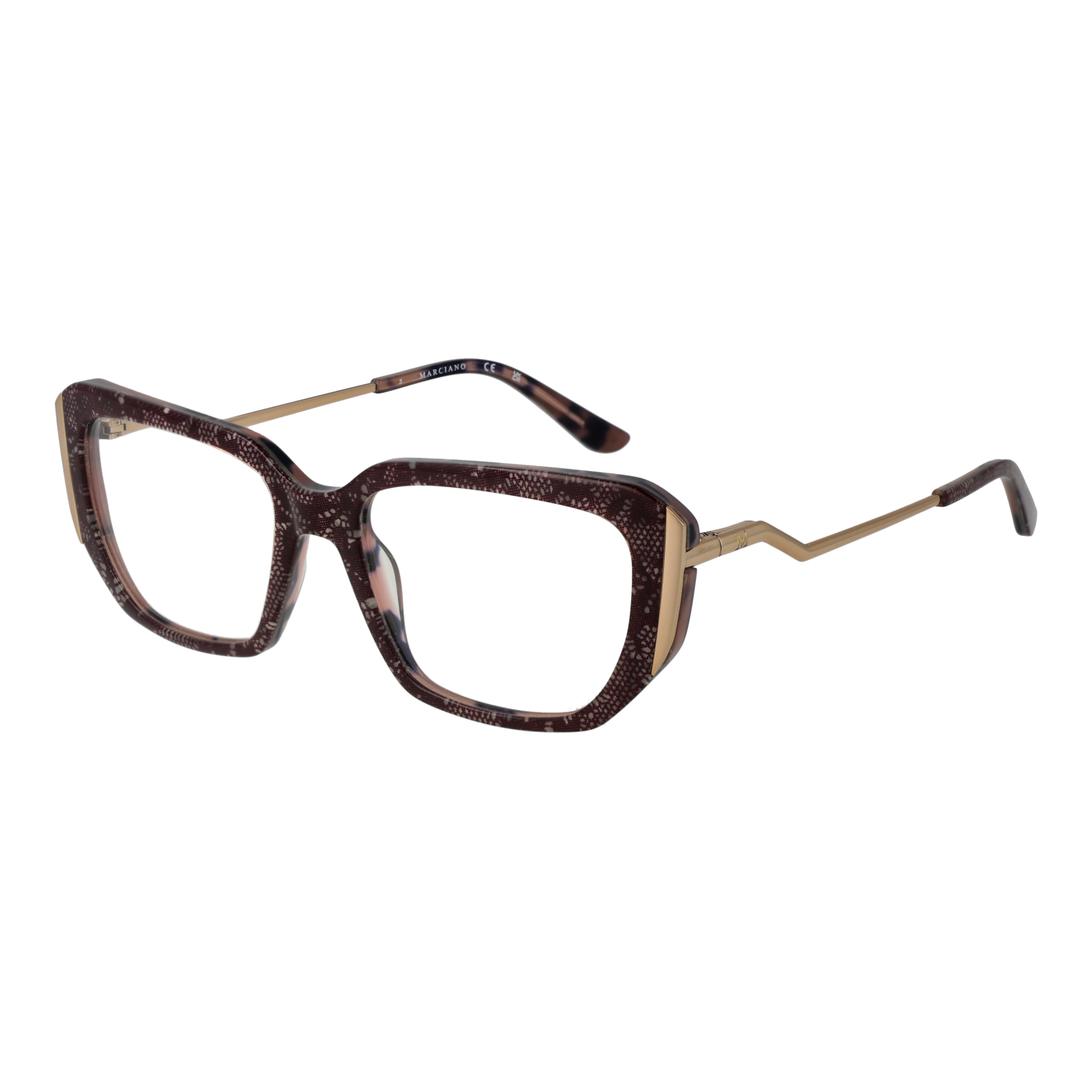 Marciano by Guess Rektangulär Glasögonbåge i Lila