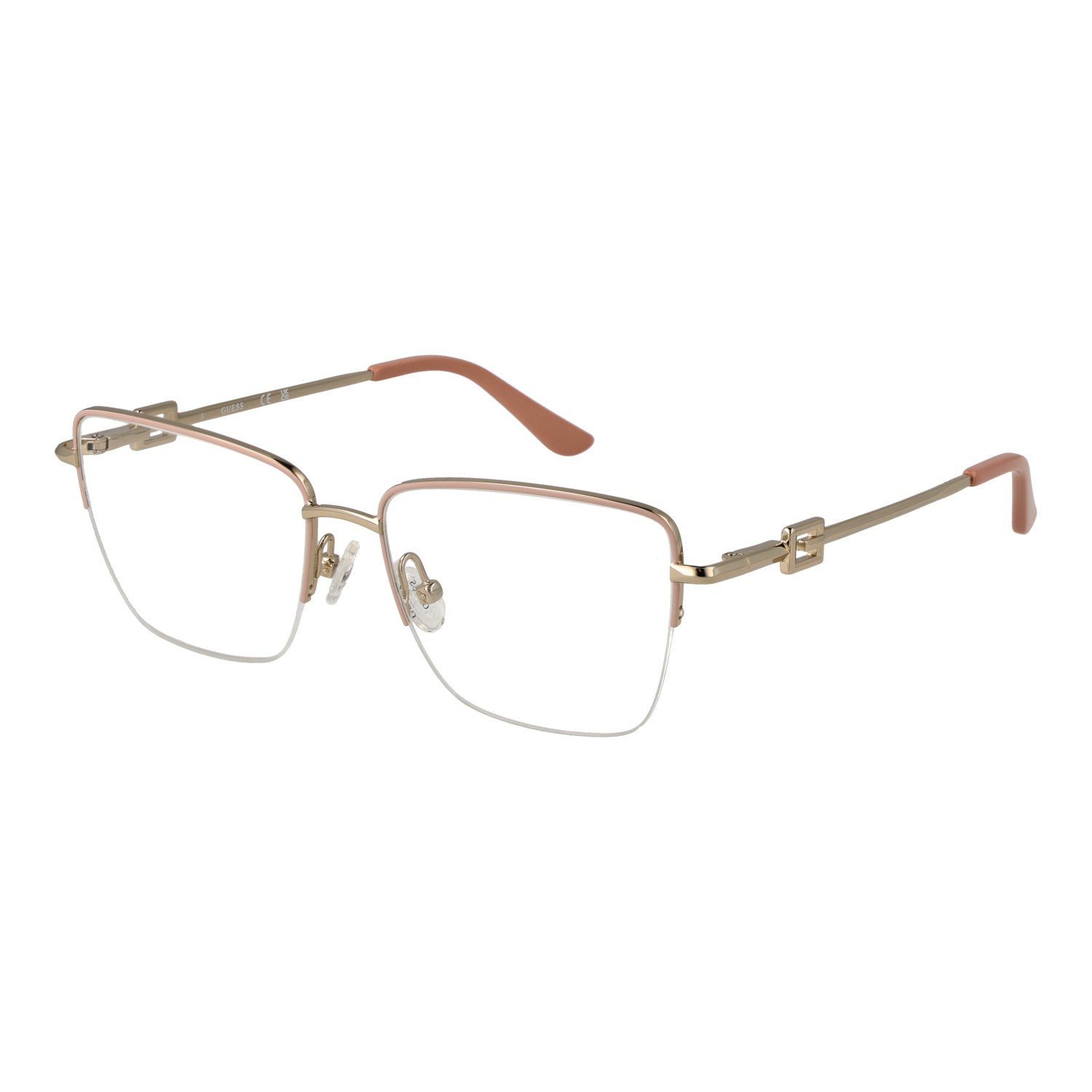 Guess Fjärilsform Glasögonbåge i Ros