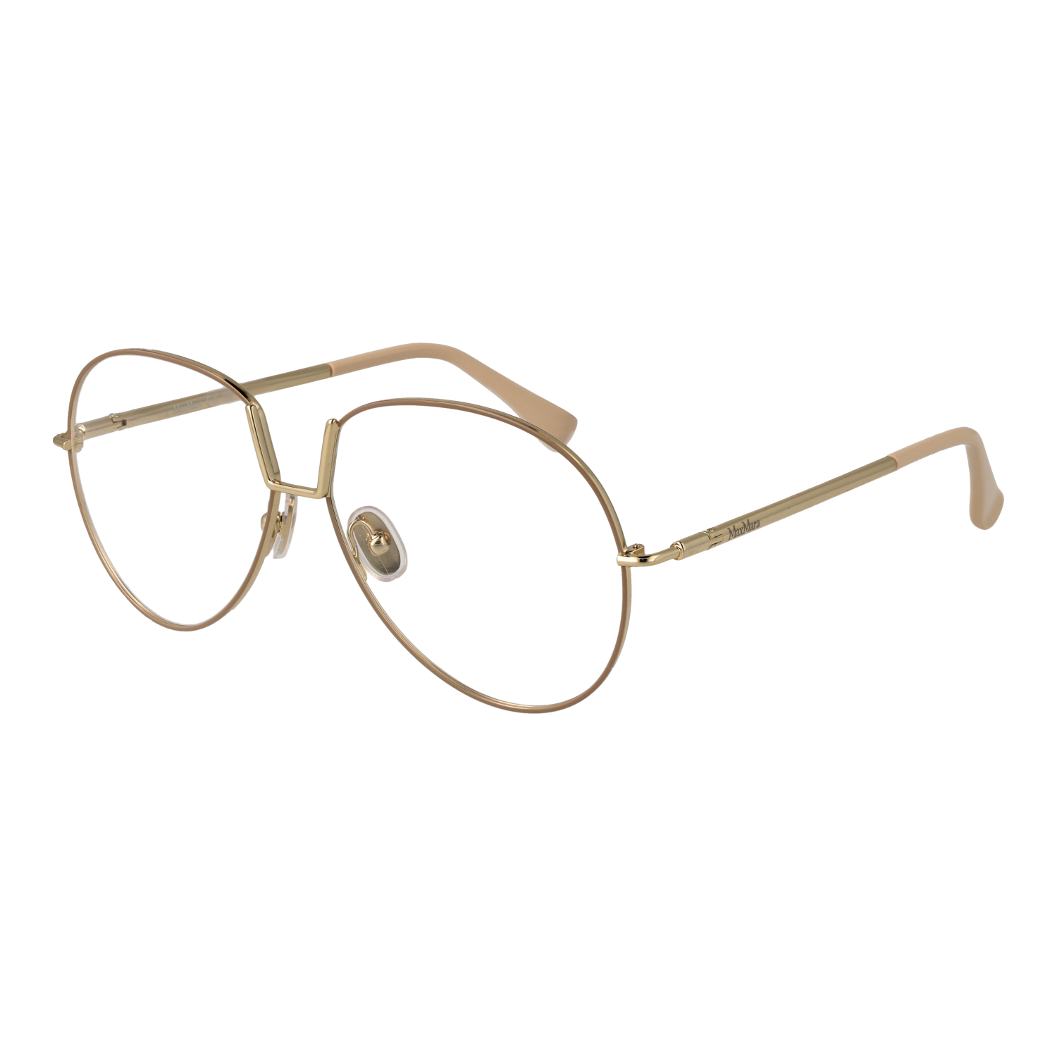Max Mara Pilot Glasögonbåge i Beige