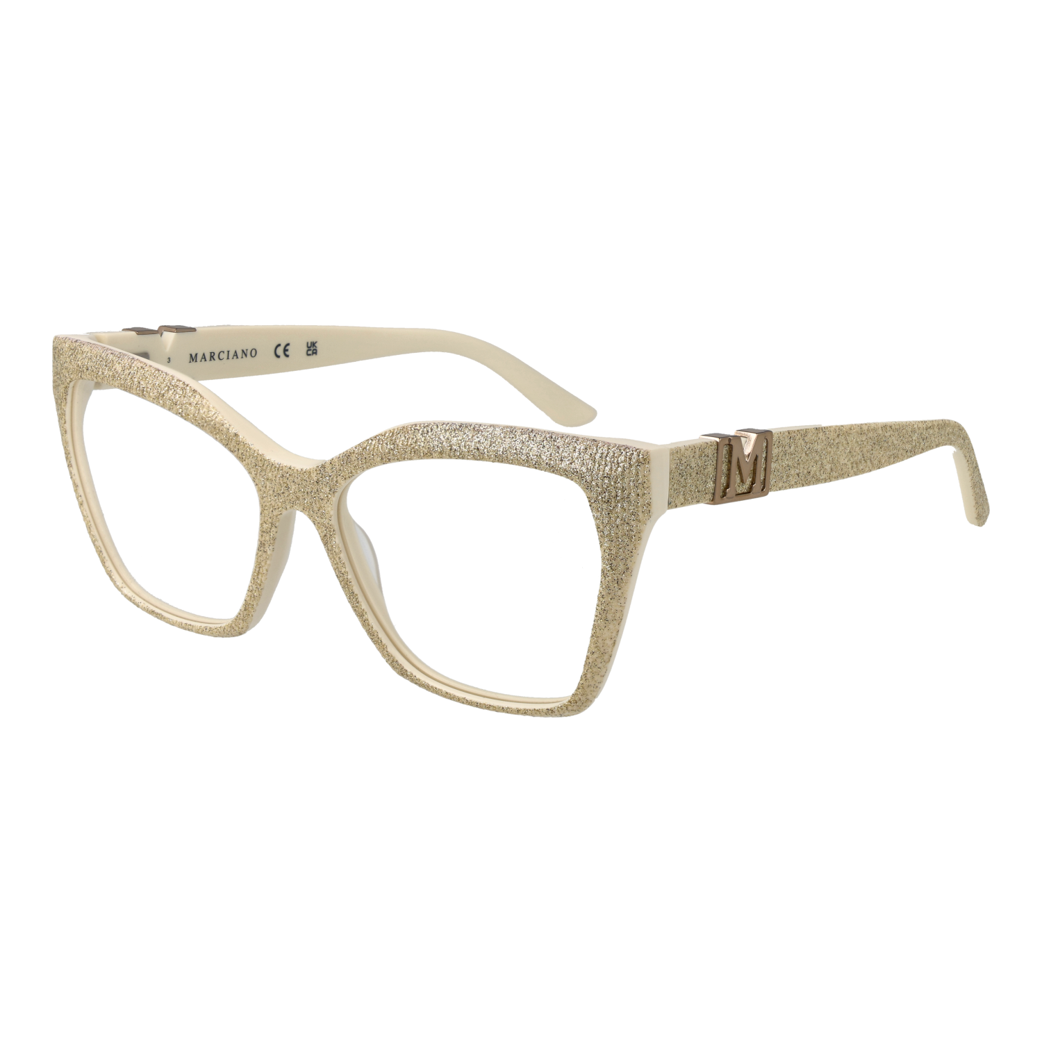 Marciano by Guess Fjärilsform Glasögonbåge i Guld