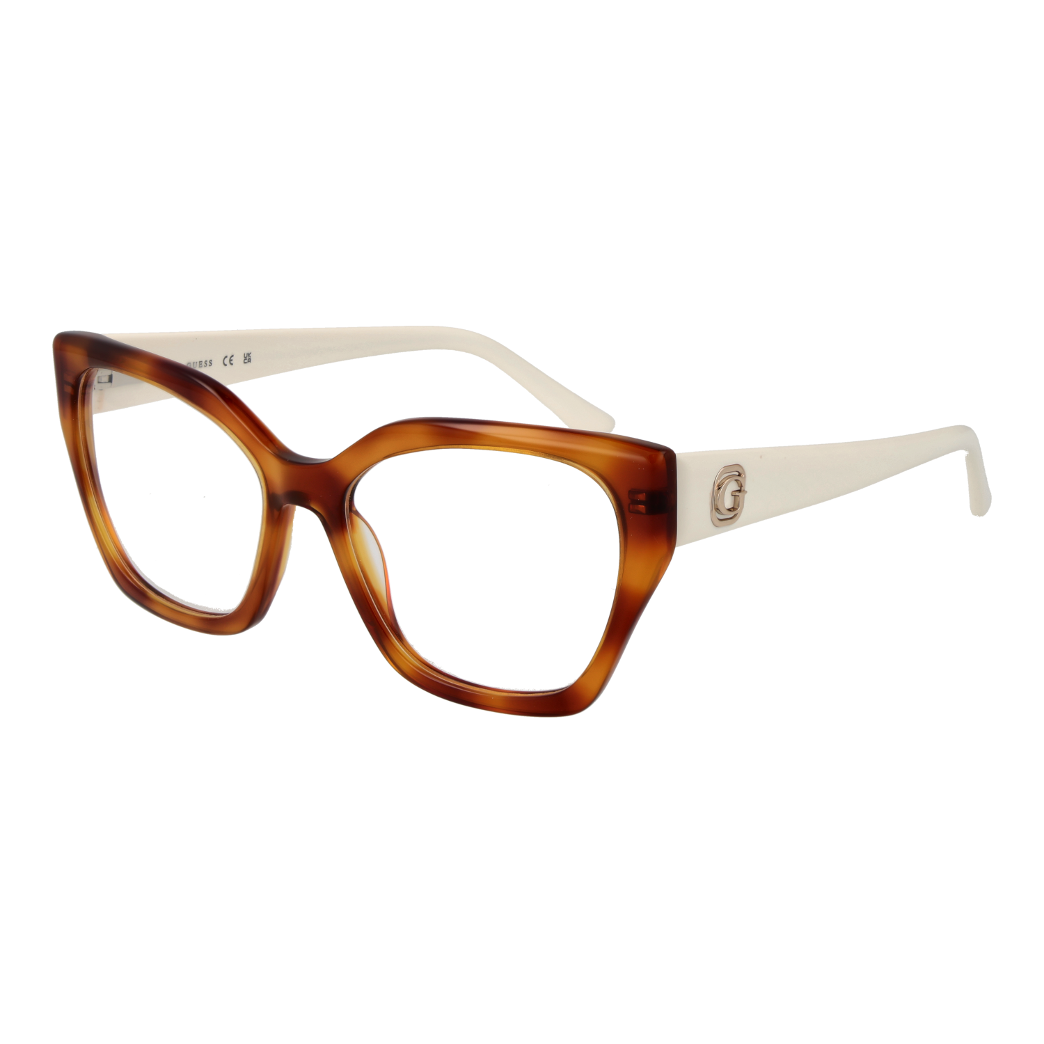 Guess Fjärilsform Glasögonbåge i Brun
