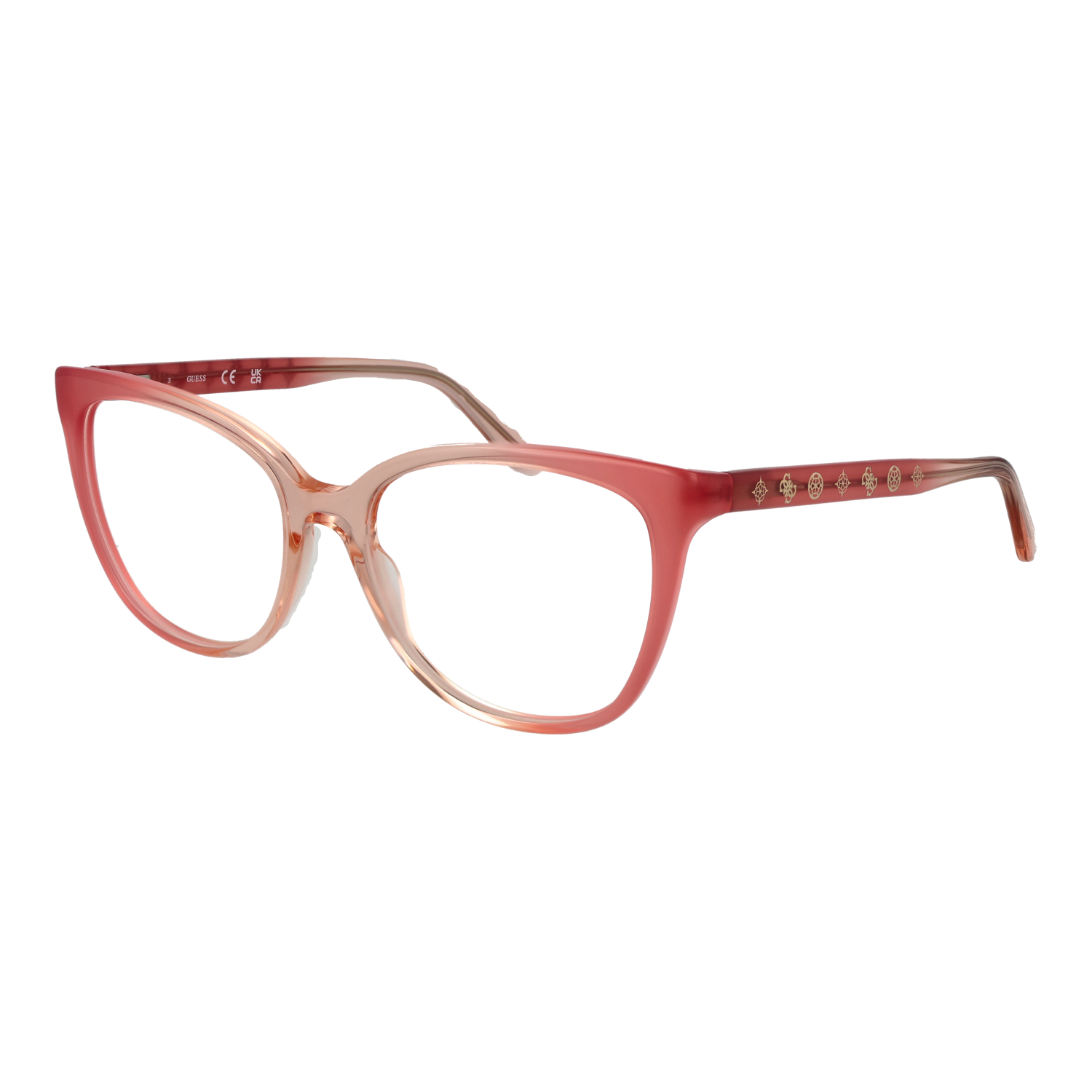 Guess Fjärilsform Glasögonbåge i Ros